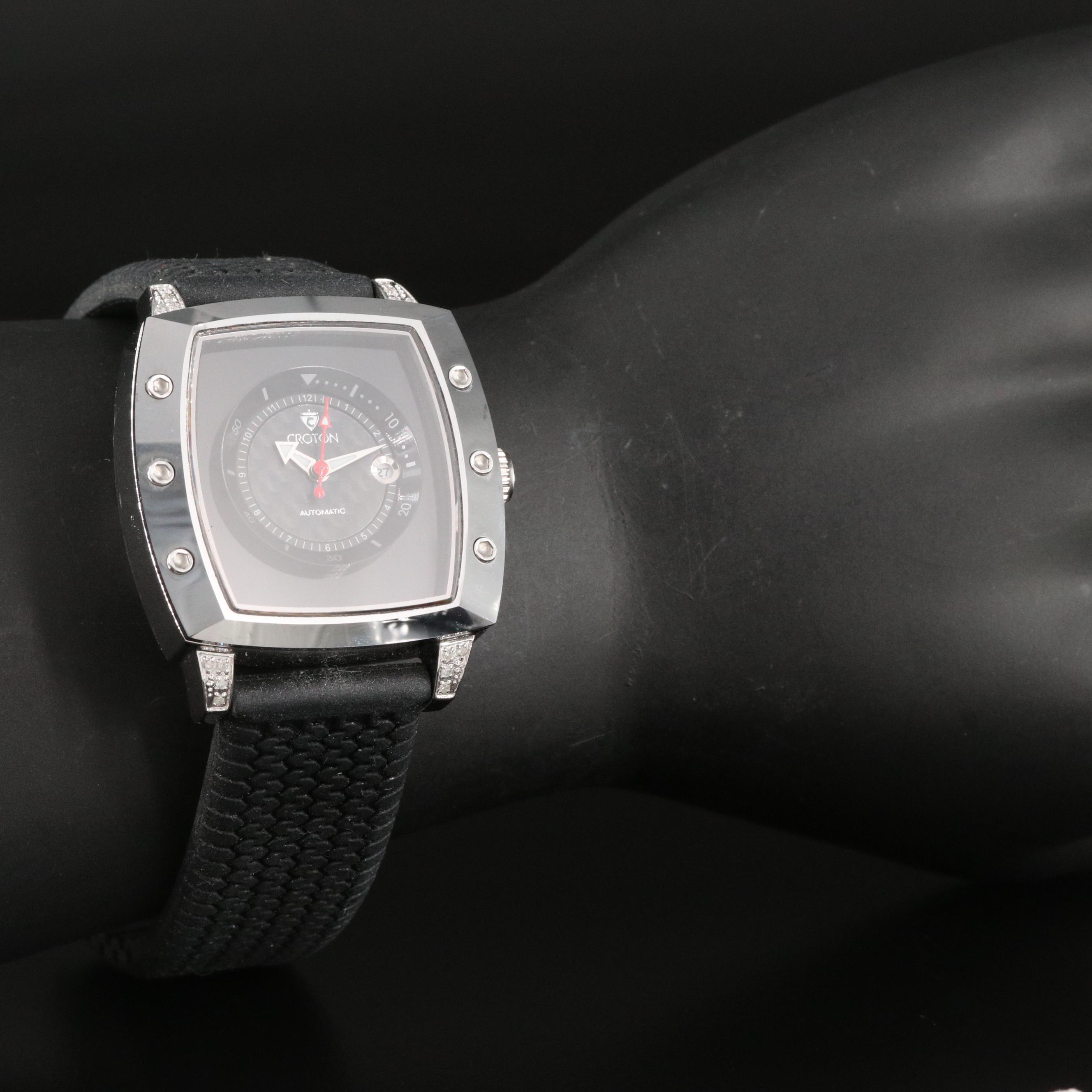 Croton Tungsten and Stainless Steel Limited Edition Watch