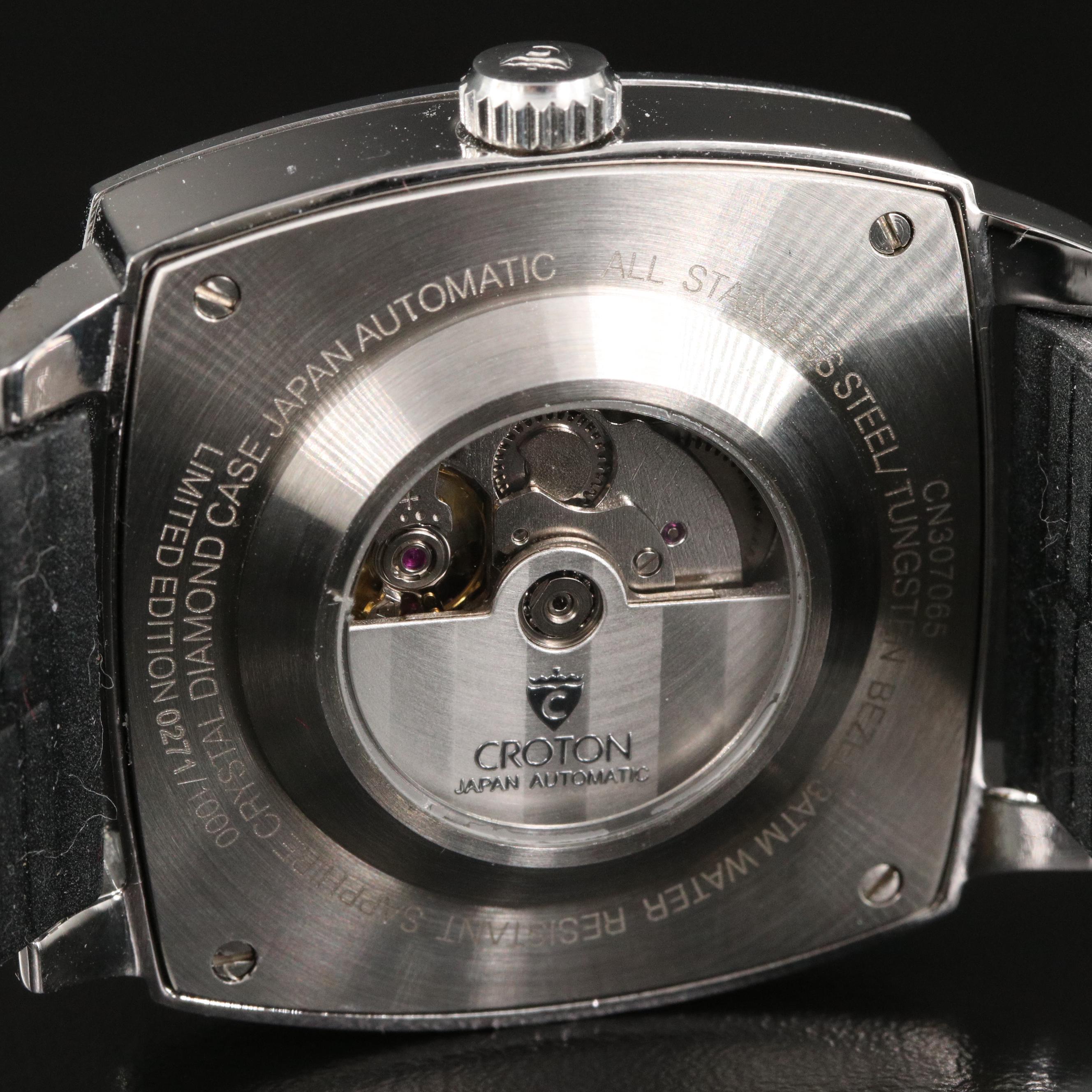 Croton Tungsten and Stainless Steel Limited Edition Watch