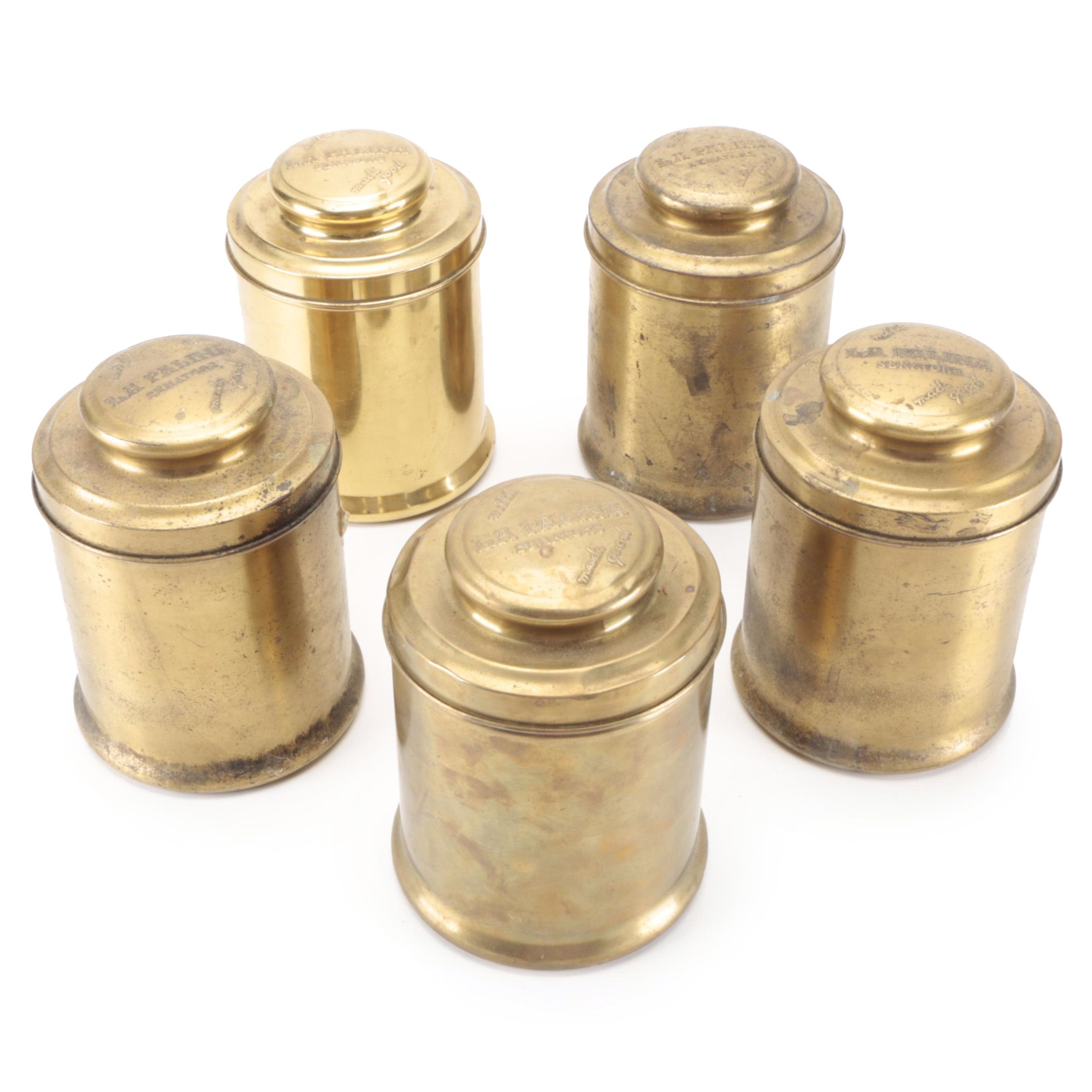 La Palina Senators Cigar Tins Including Factory 513 Stamp