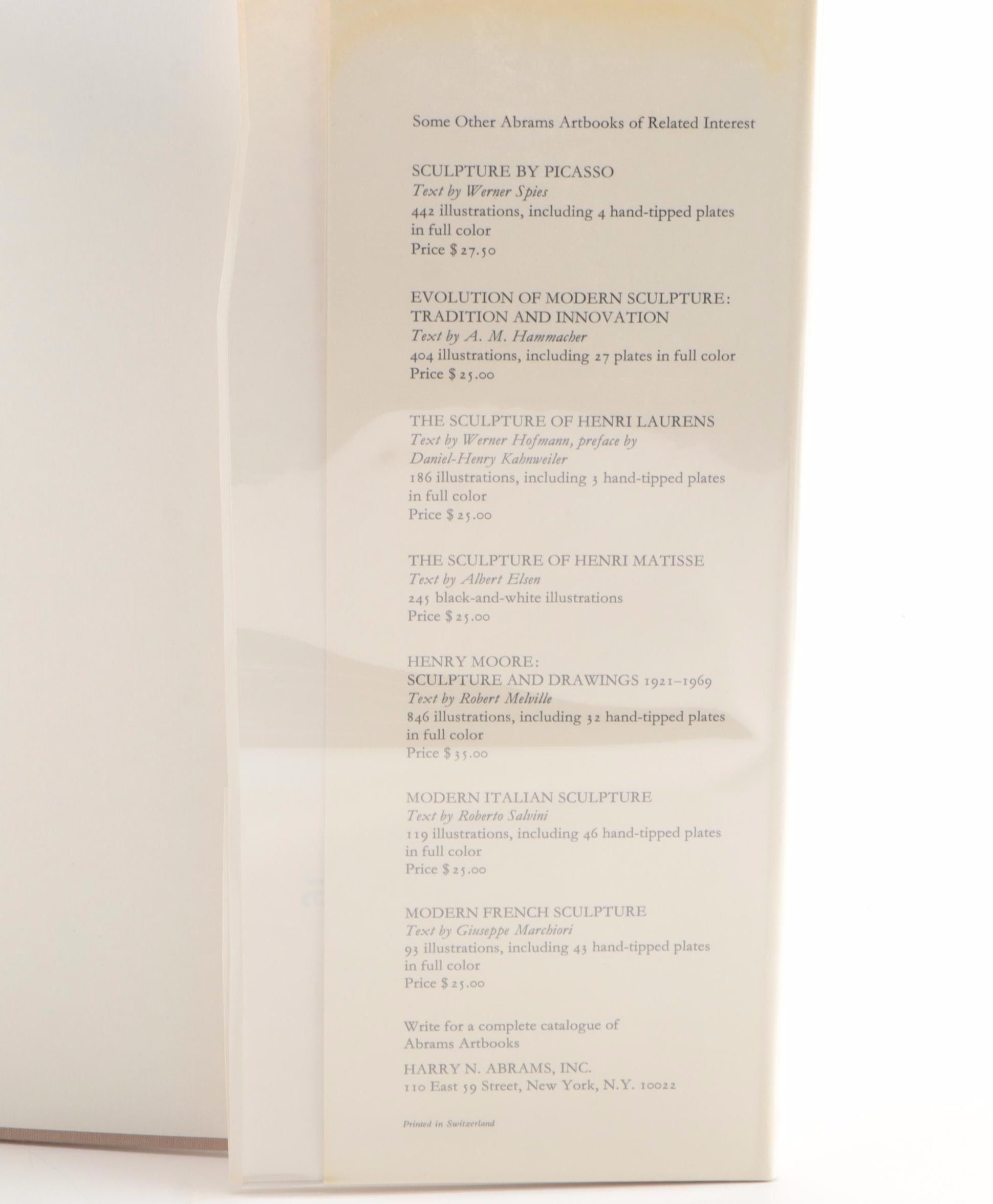 Illustrated "Alberto Giacometti" by Reinhold Hohl, 1971