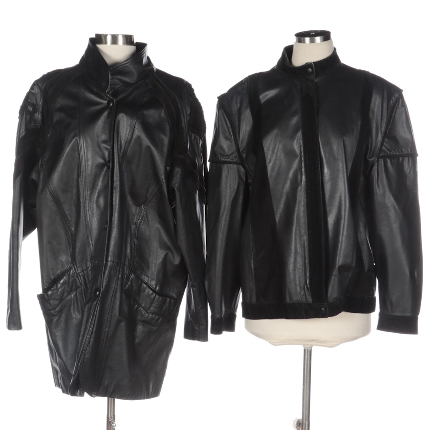 West Bay for Saks Fifth Avenue Leather Jacket and Winlit Leather Coat