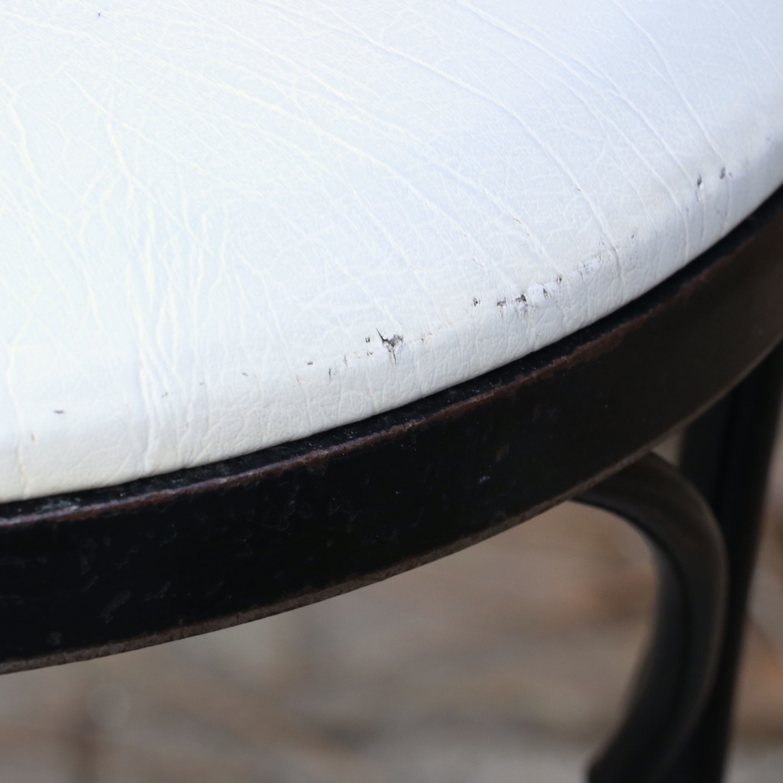 Repurposed Cast Iron Singer Sewing Base Table and Bistro Dining Chairs