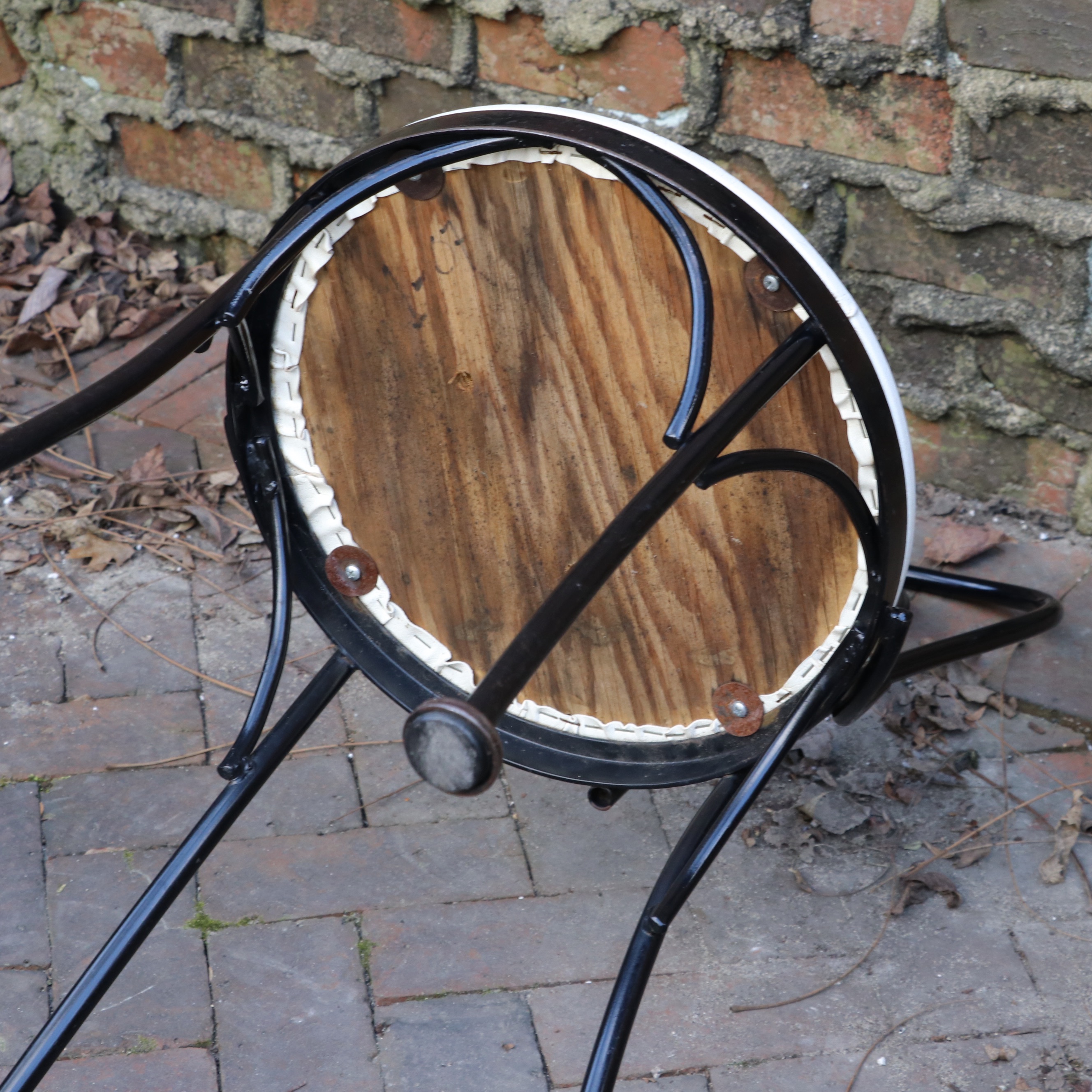 Repurposed Cast Iron Singer Sewing Base Table and Bistro Dining Chairs