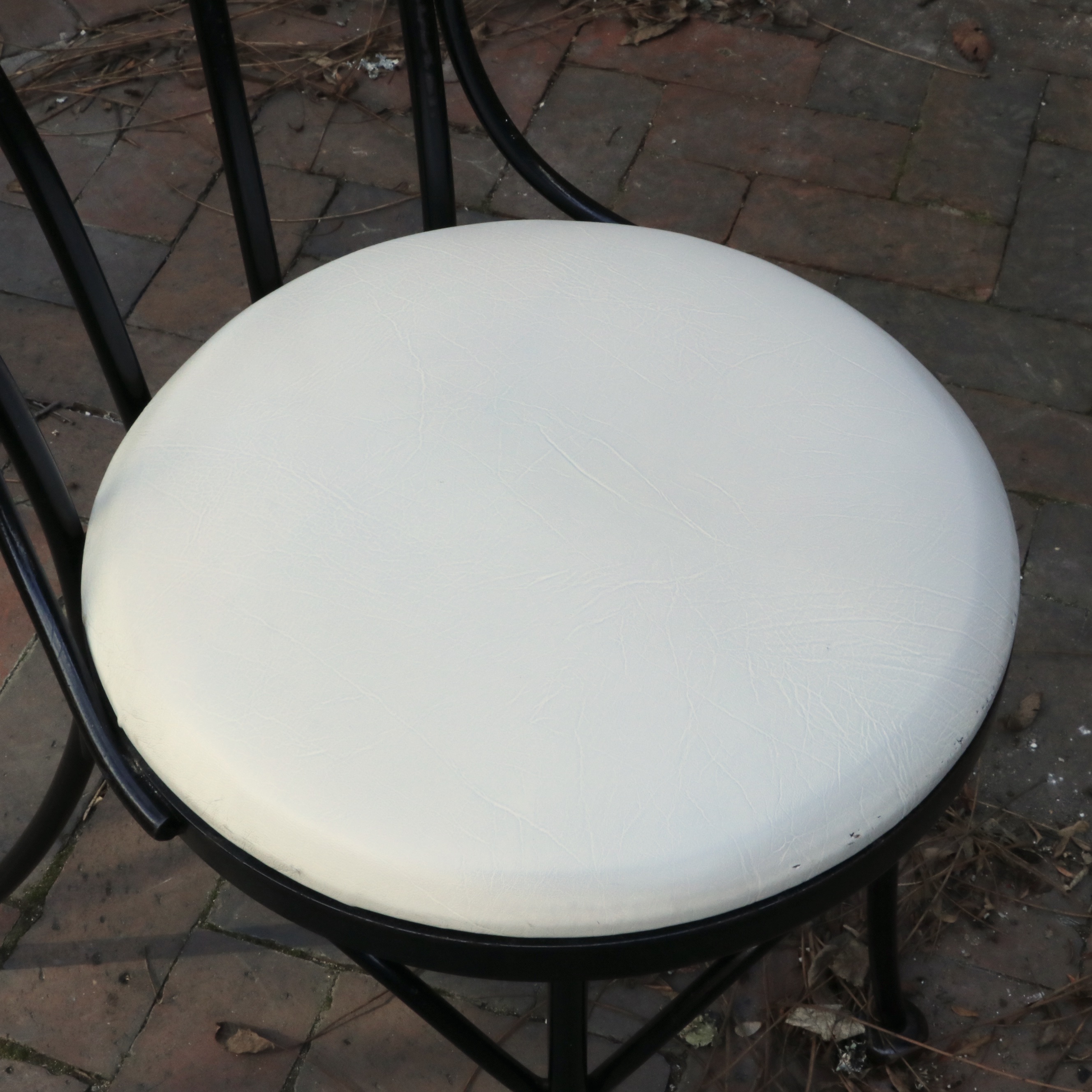 Repurposed Cast Iron Singer Sewing Base Table and Bistro Dining Chairs