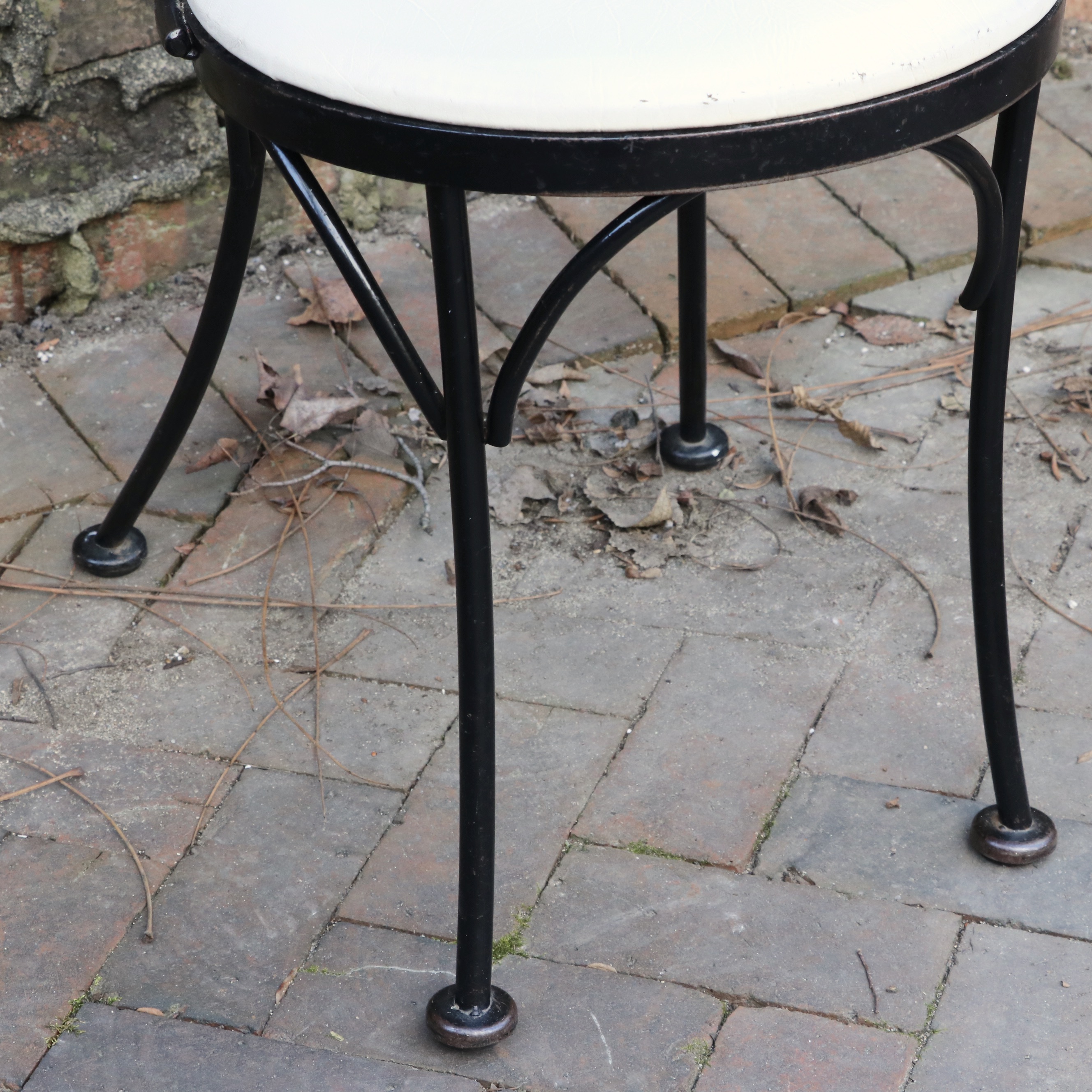 Repurposed Cast Iron Singer Sewing Base Table and Bistro Dining Chairs