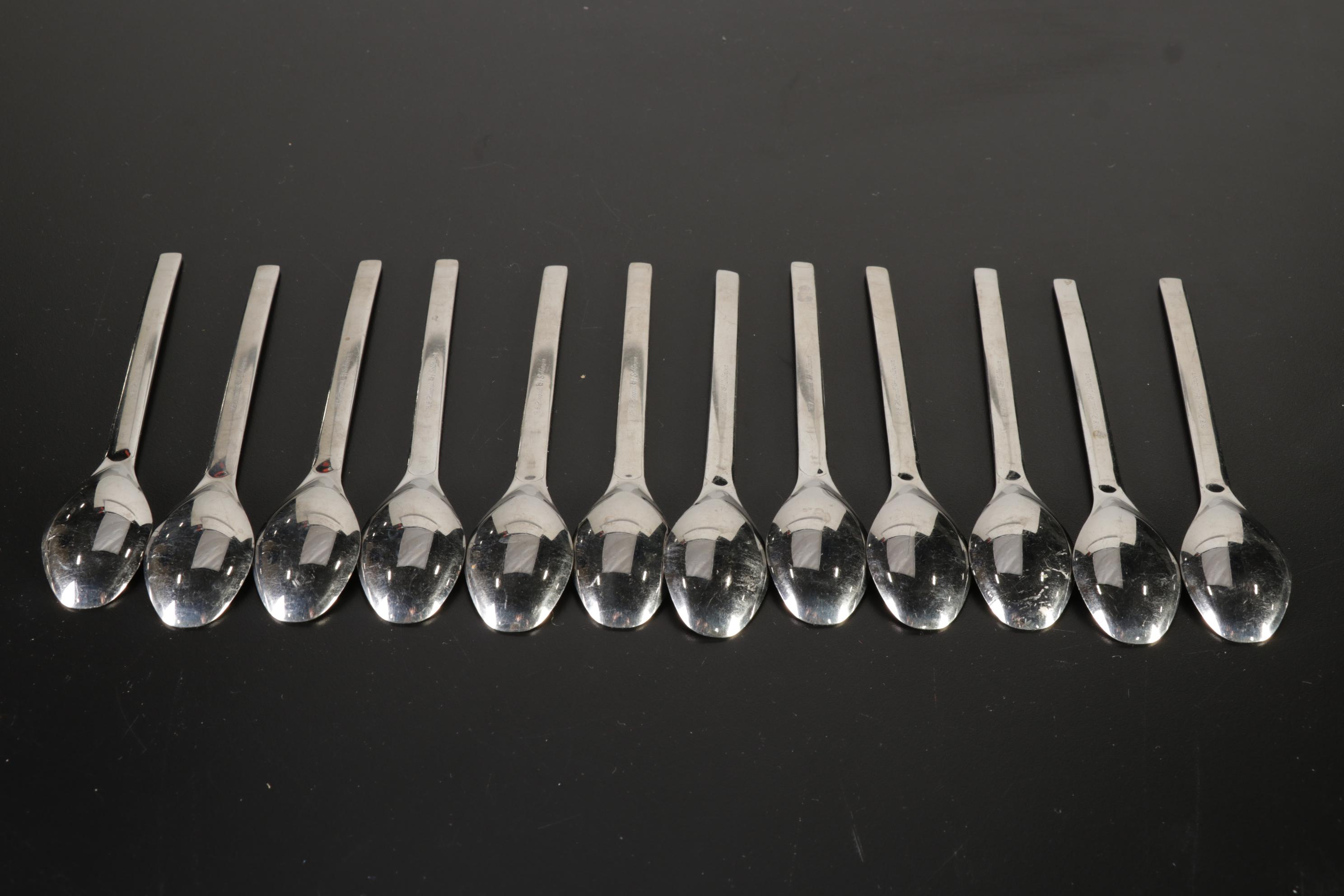 Hoogosil Solingen Stainless Steel with Gold Accent Flatware and Chest