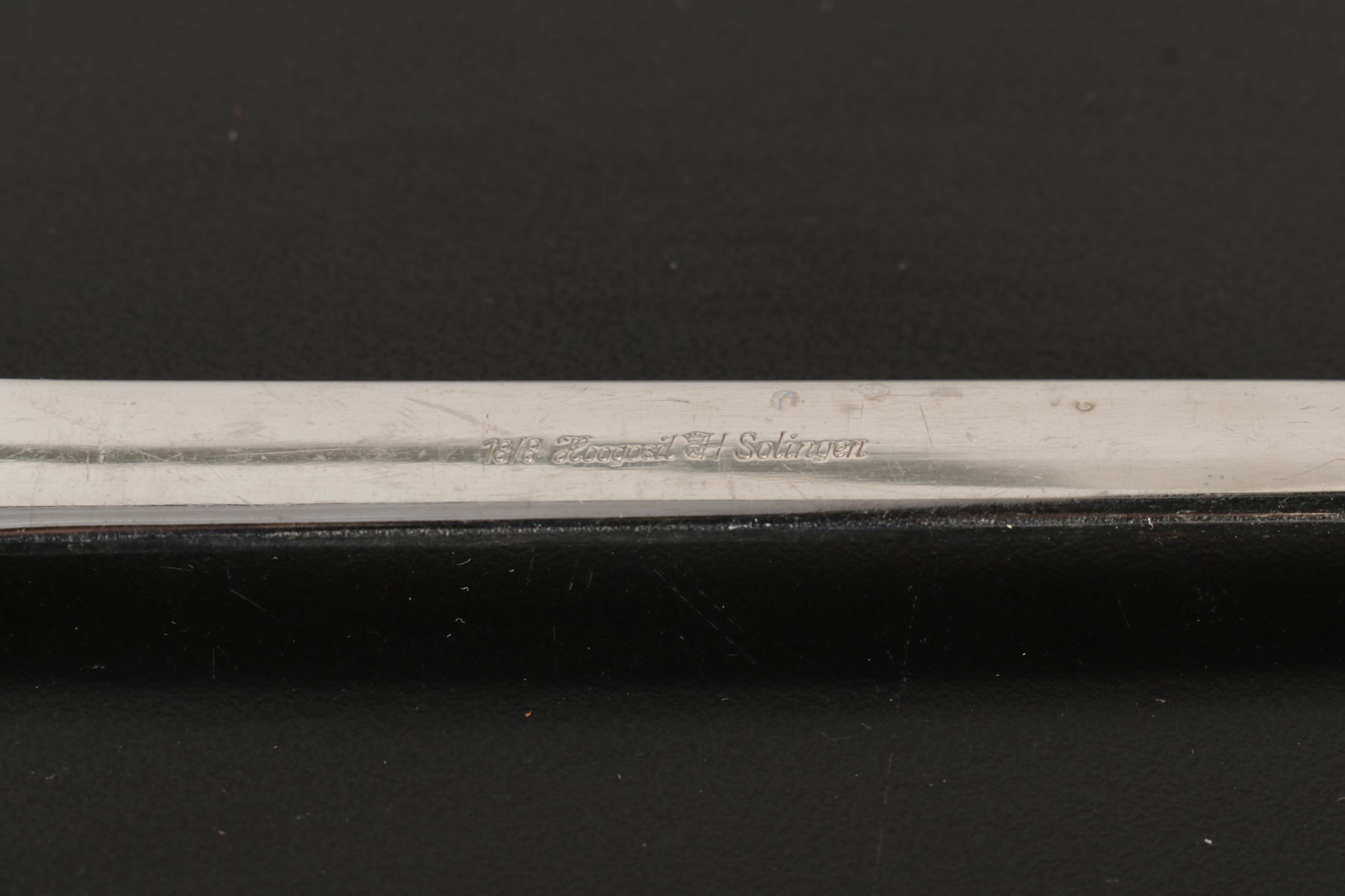 Hoogosil Solingen Stainless Steel with Gold Accent Flatware and Chest