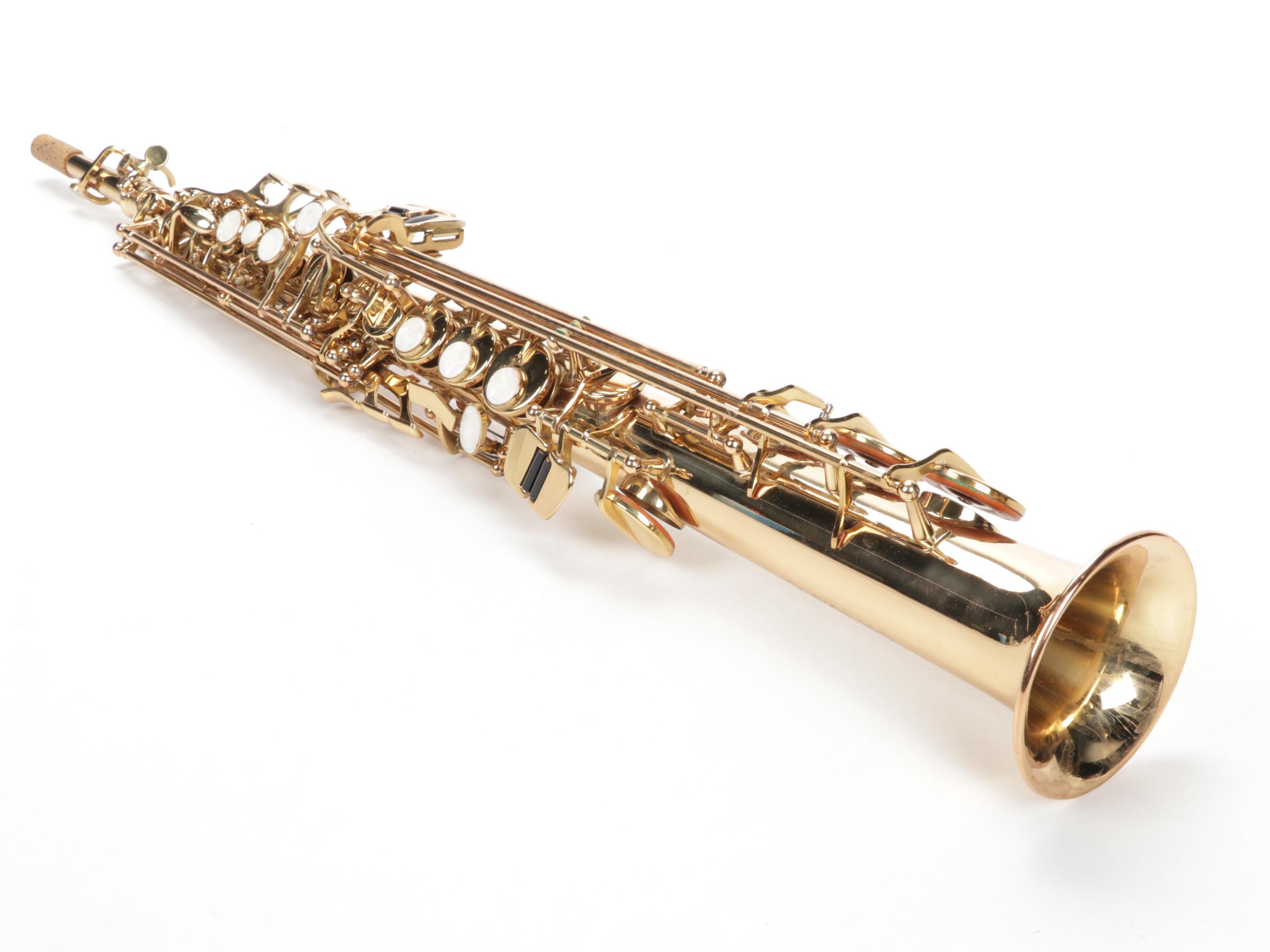 Vespro Brass Soprano Saxophone and Accessories
