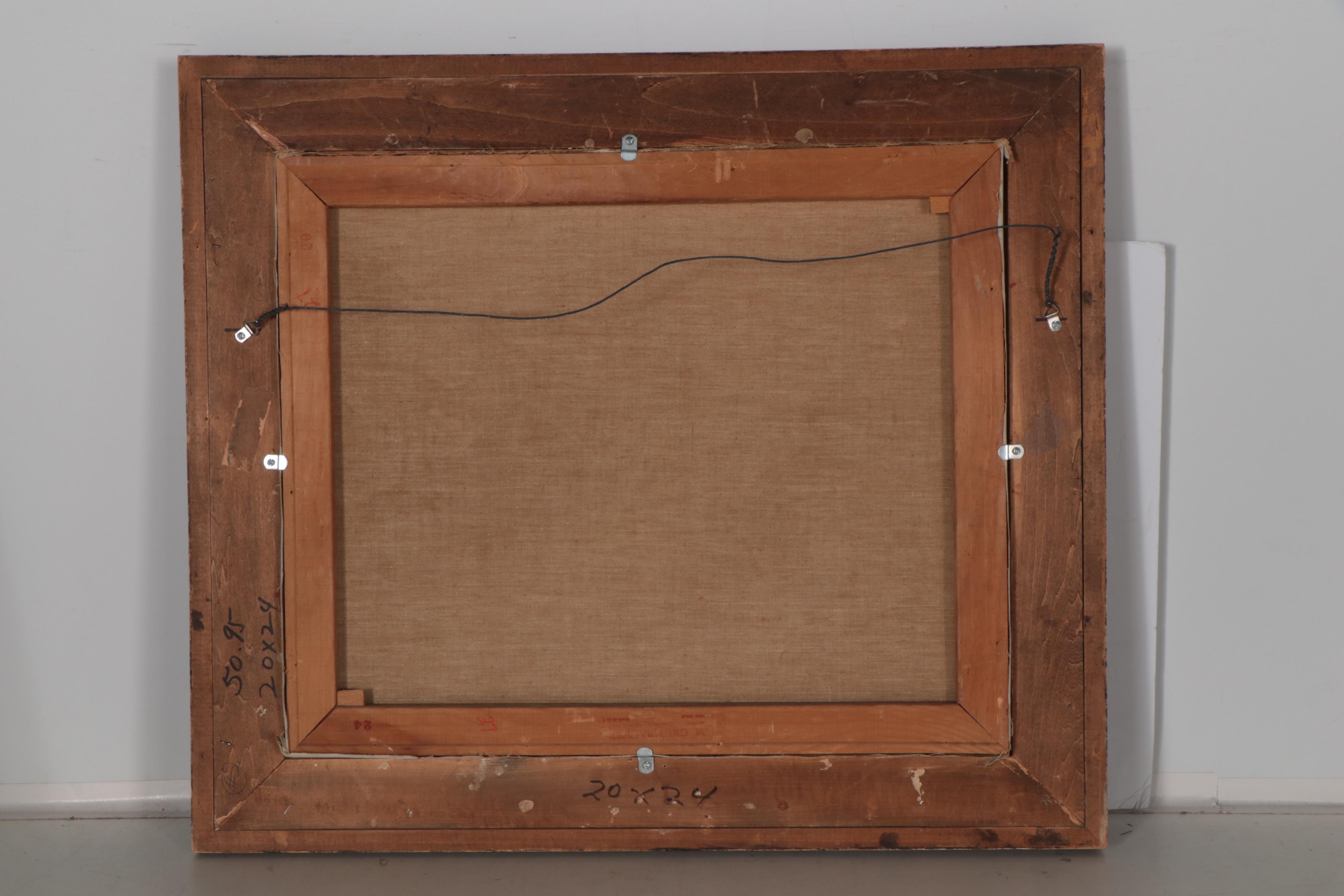 M. Morton Winter Landscape Oil Painting, 1958