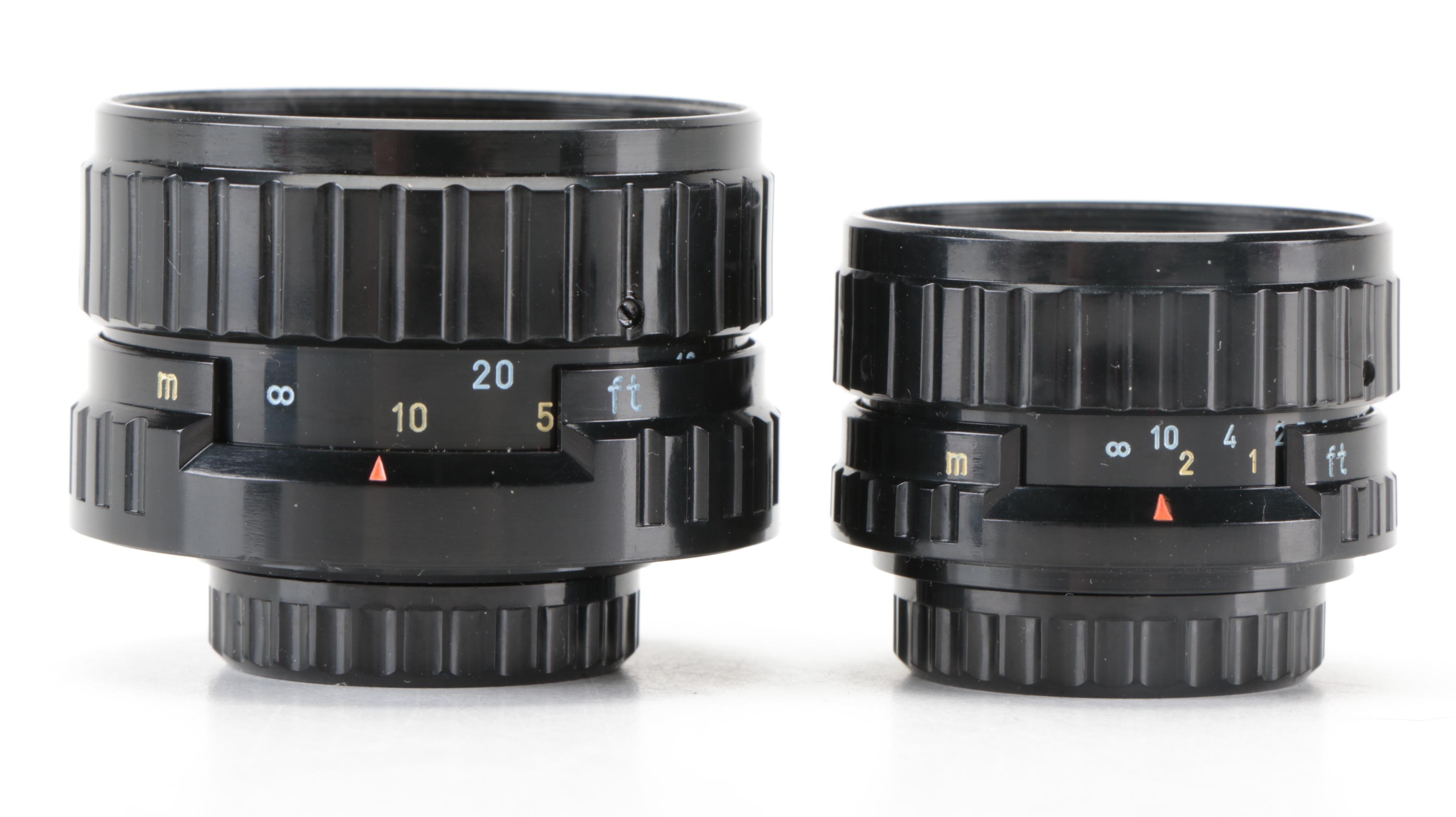 Asahi Pentax Auto 110 SLR Camera with Lenses, Flash, 1979