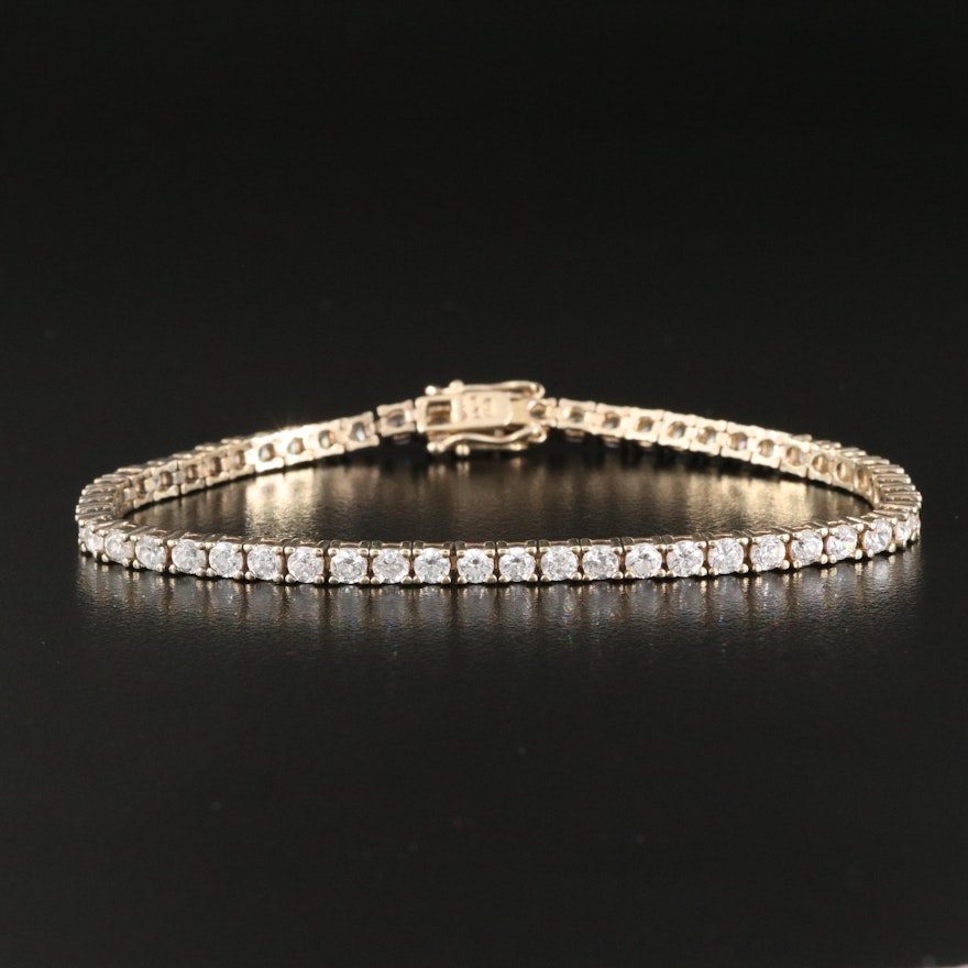 Sterling Cubic Zirconia Line Bracelet