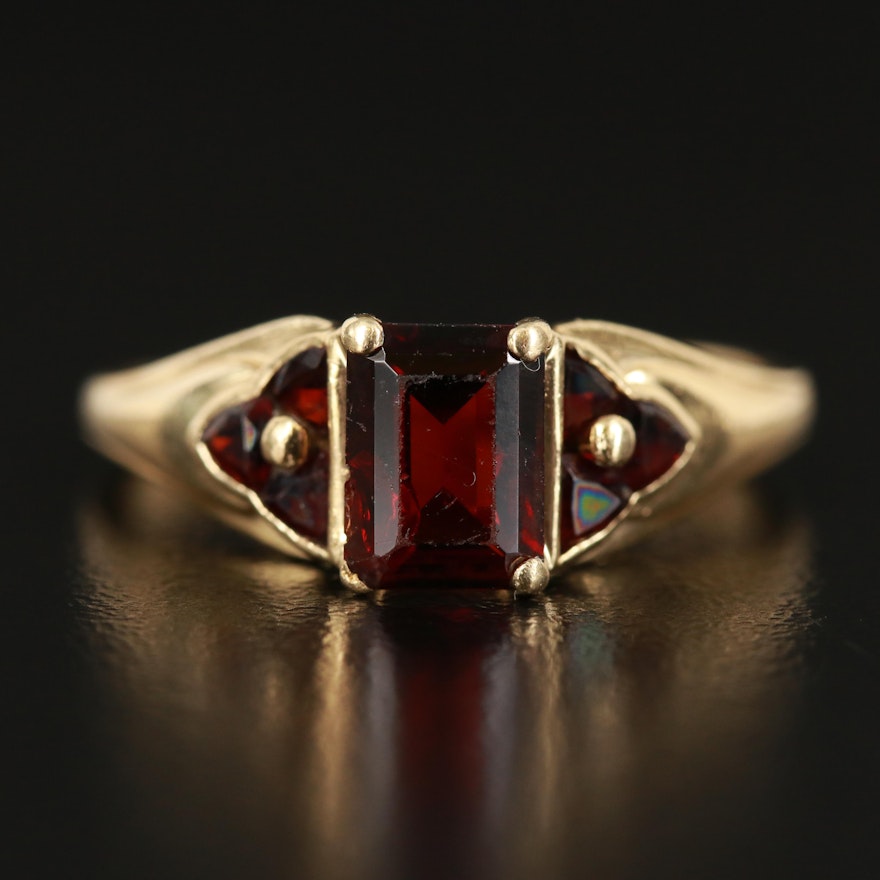 14K Garnet Ring