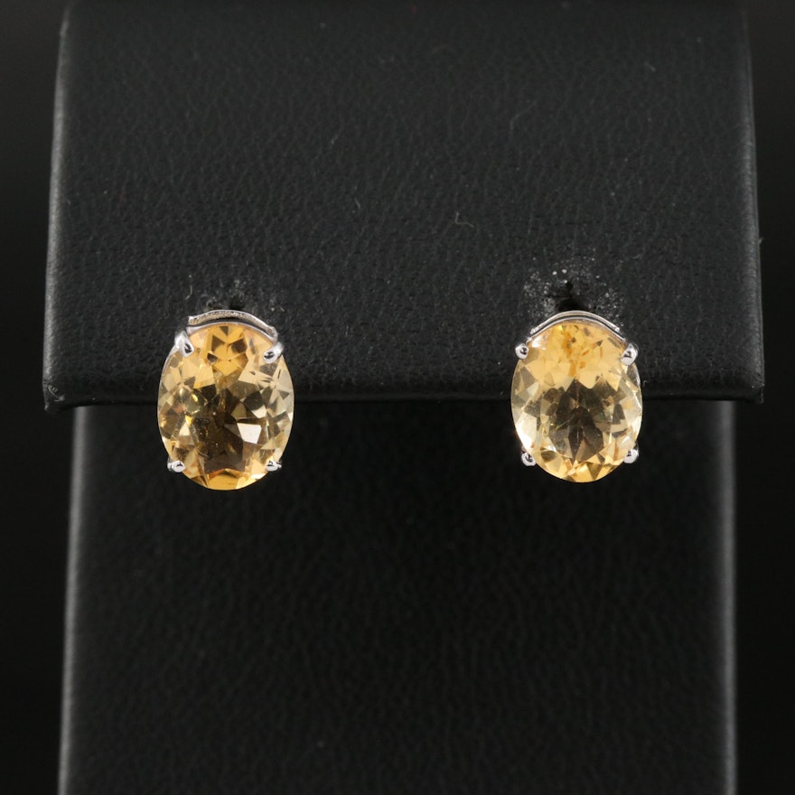 14K Citrine Earrings