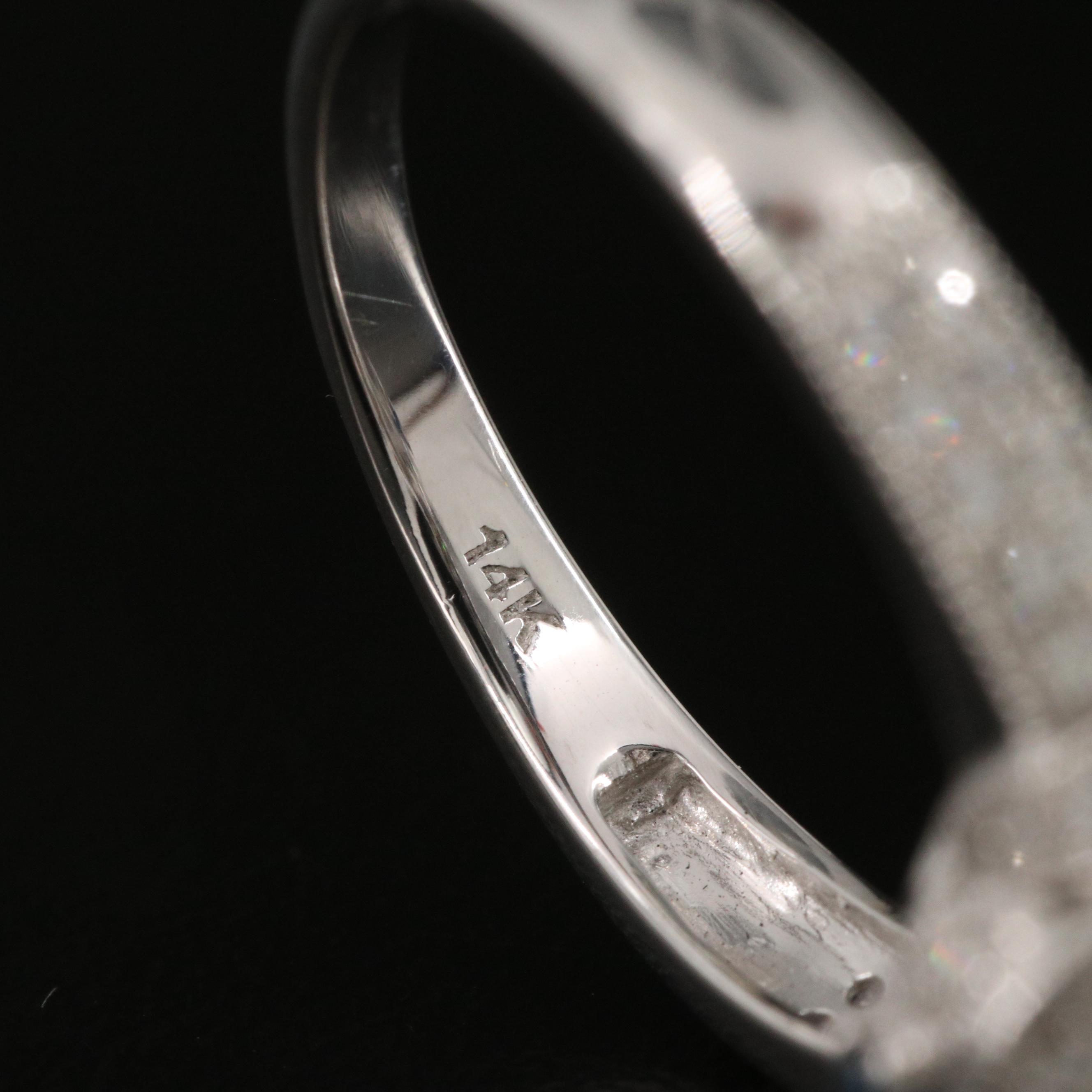 Vera Wang "Love" 14K Pearl, Diamond and Sapphire Ring