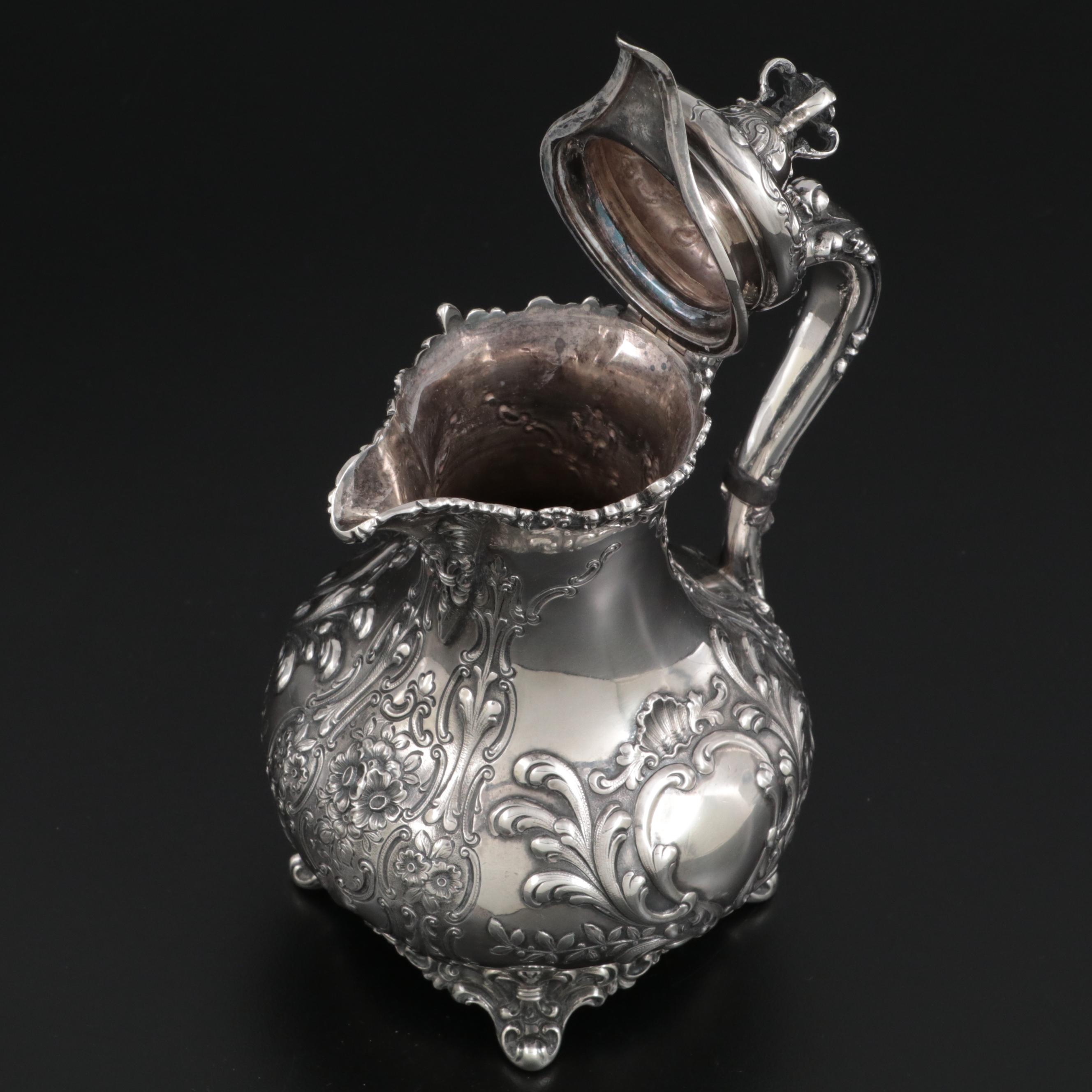 Mermod & Jaccard Louis XV Sterling Silver Coffee or Mocha Pot