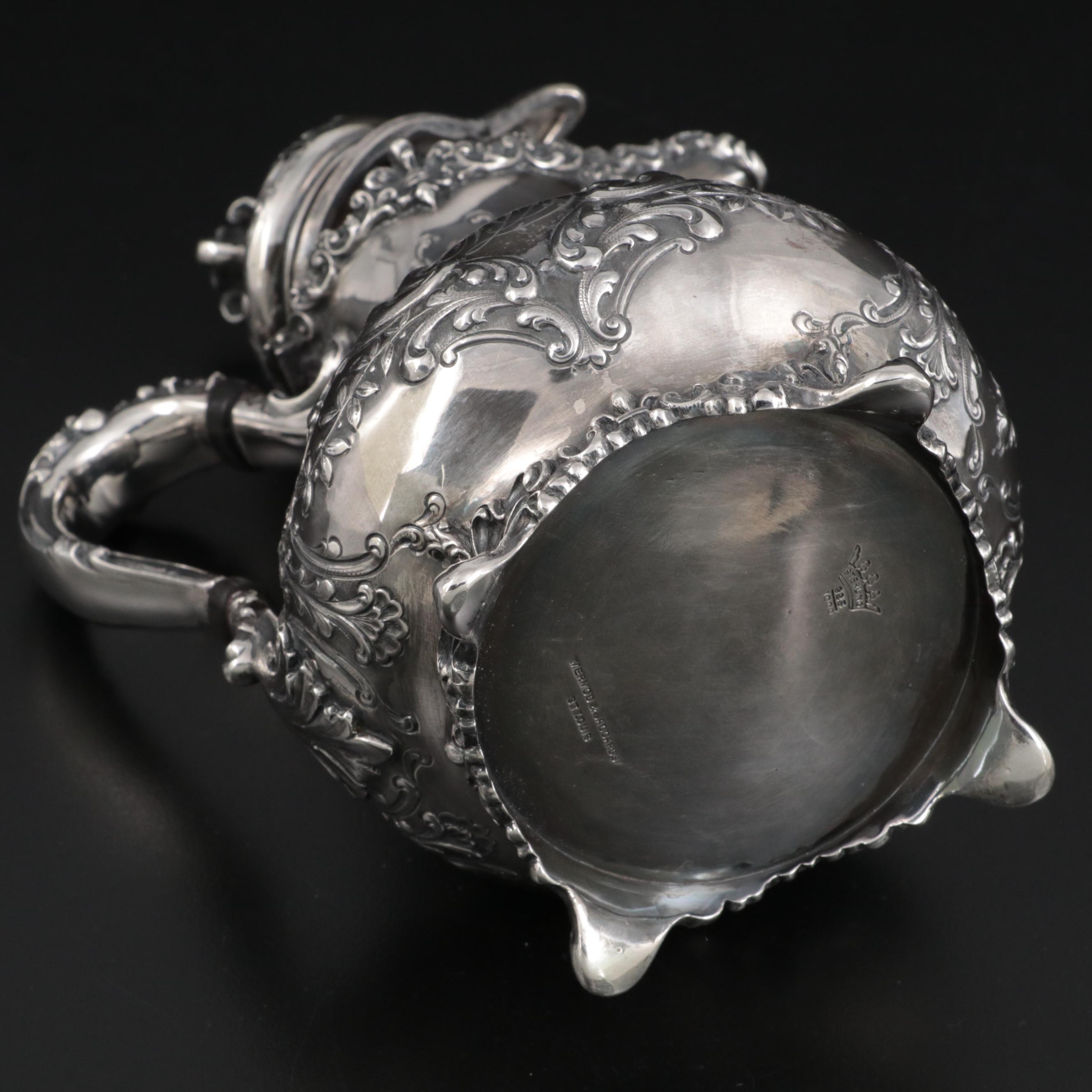 Mermod & Jaccard Louis XV Sterling Silver Coffee or Mocha Pot