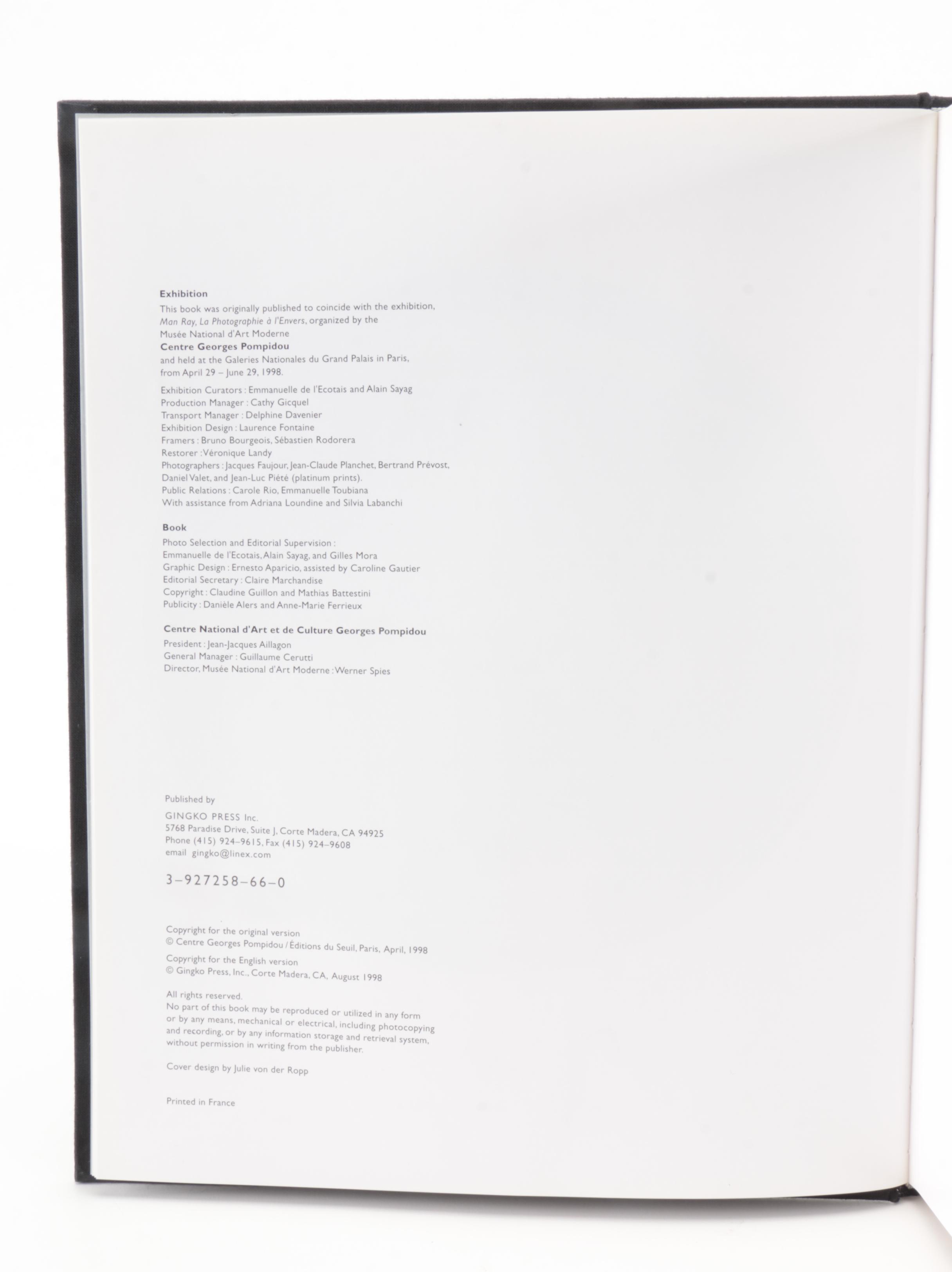 "Man Ray: Photography And Its Double" and "Man Ray: The Great Monographs"