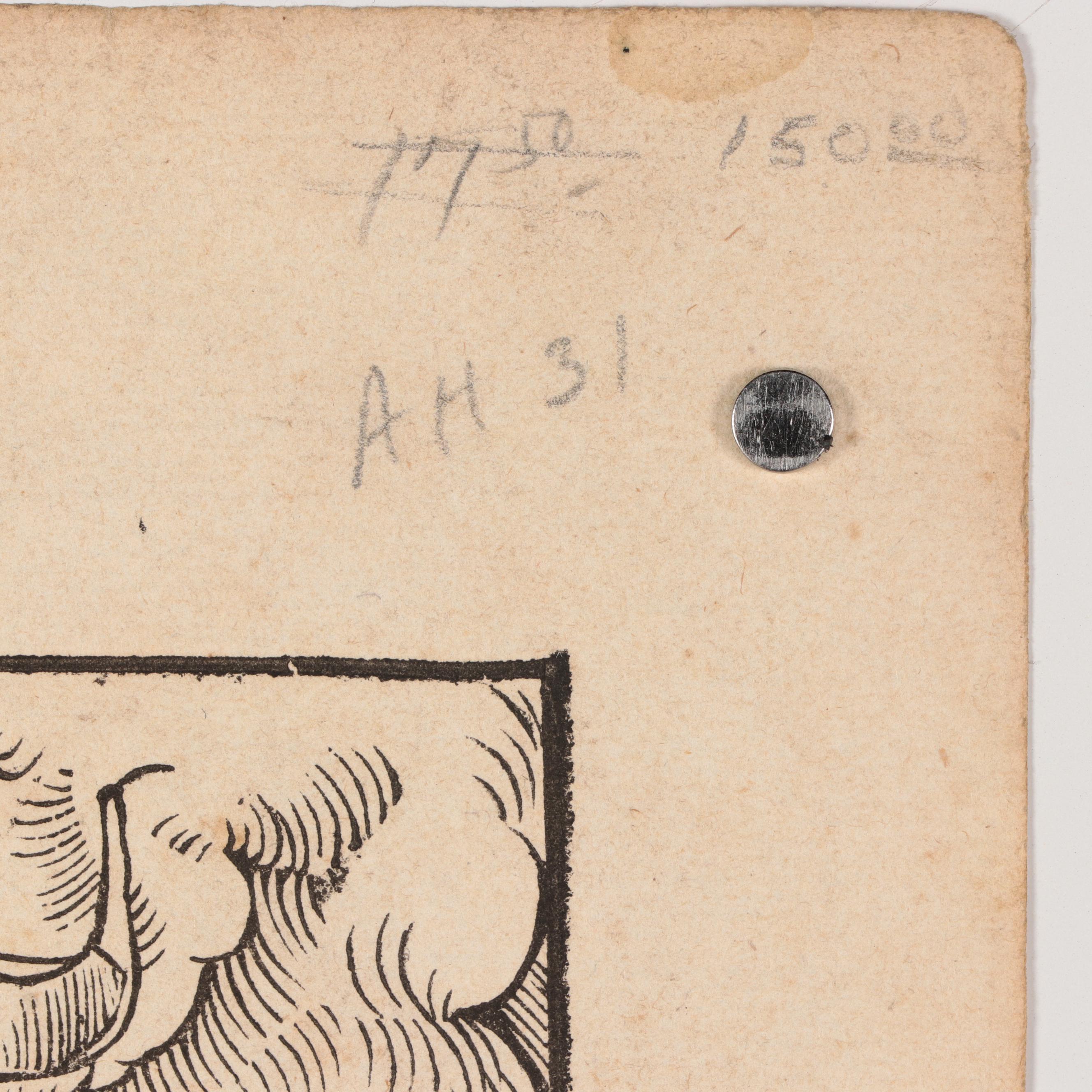 Sebastian Münster Woodcut Map "Typus Orbis Ptol. Descriptus," 1552