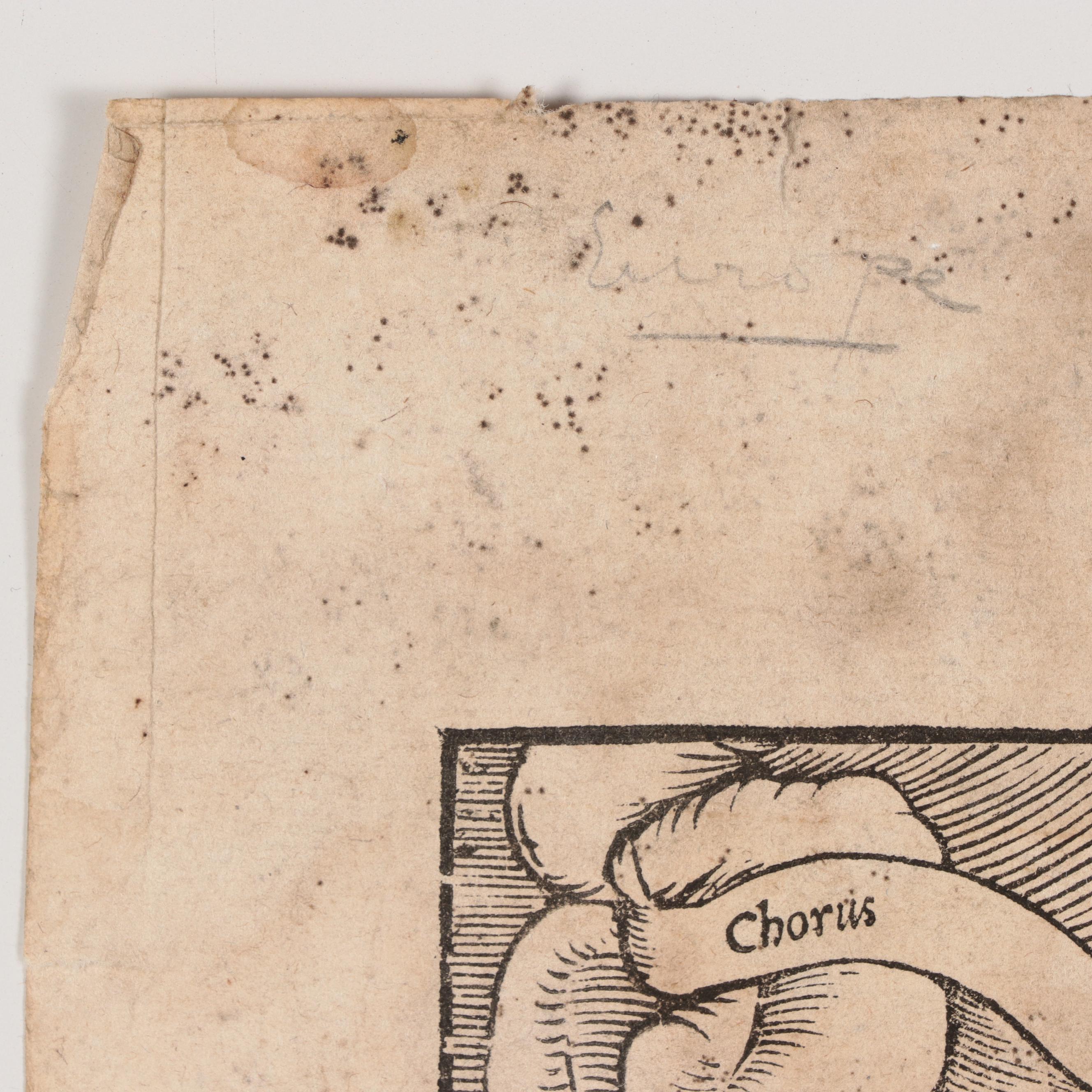 Sebastian Münster Woodcut Map "Typus Orbis Ptol. Descriptus," 1552