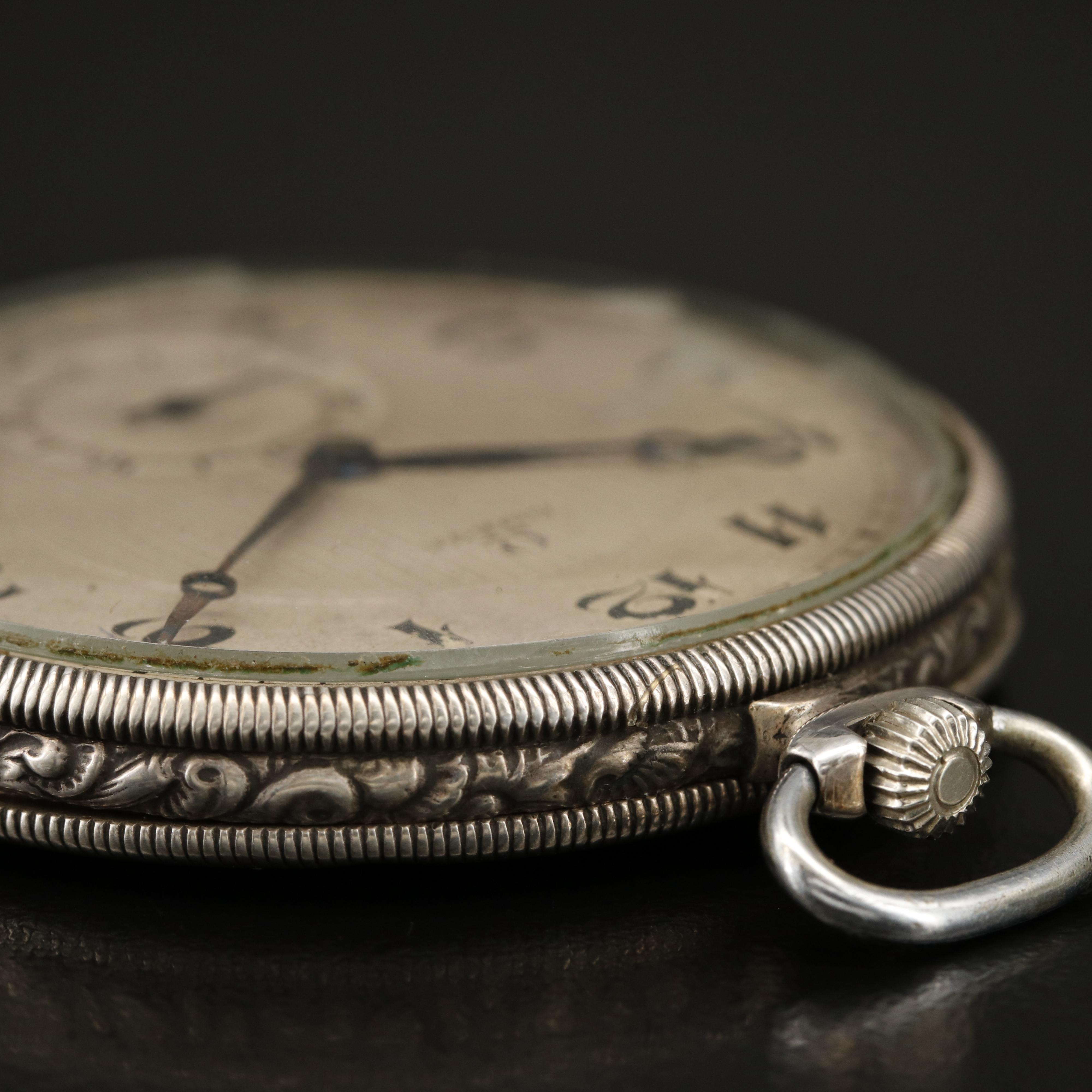 Omega 900 Silver Pocket Watch