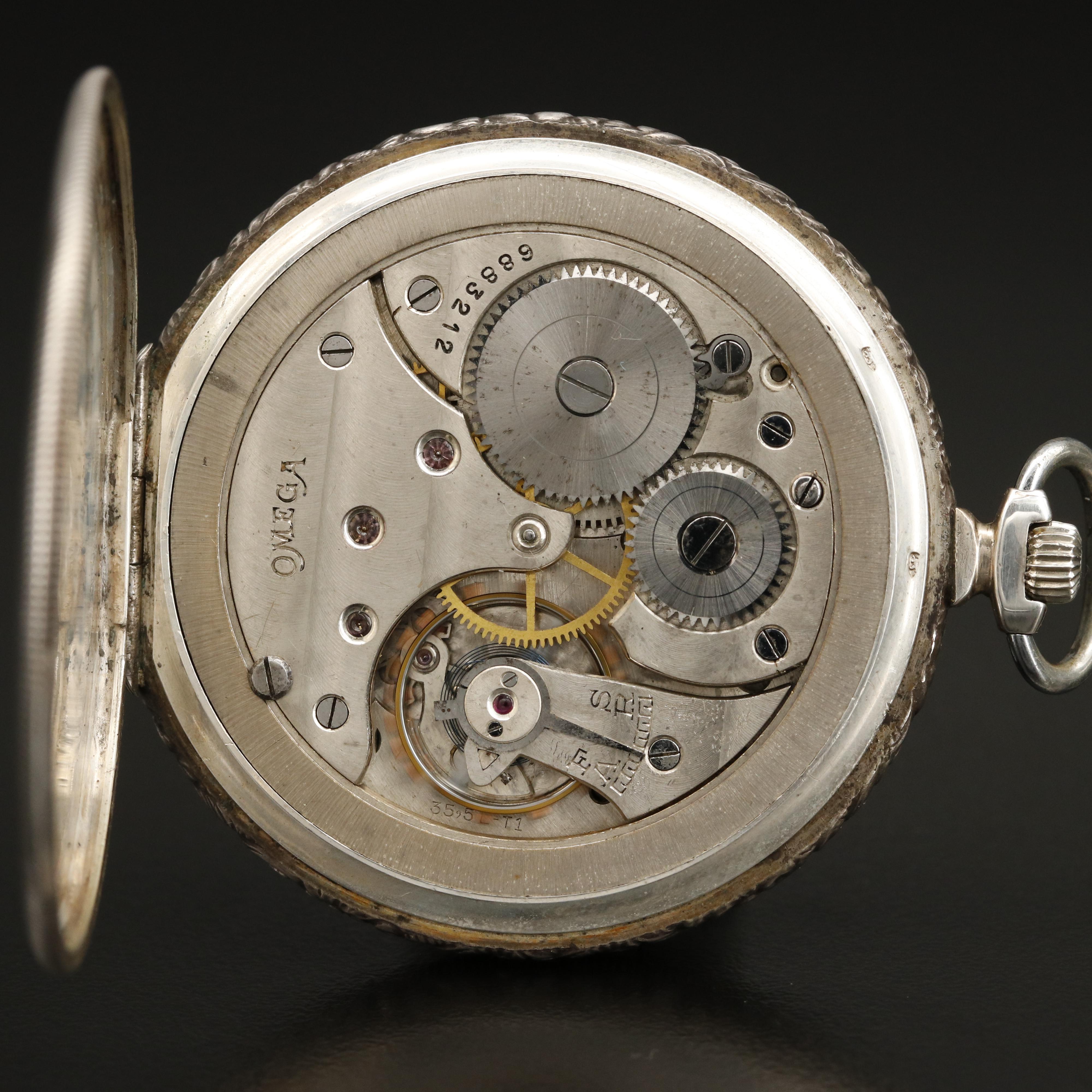 Omega 900 Silver Pocket Watch
