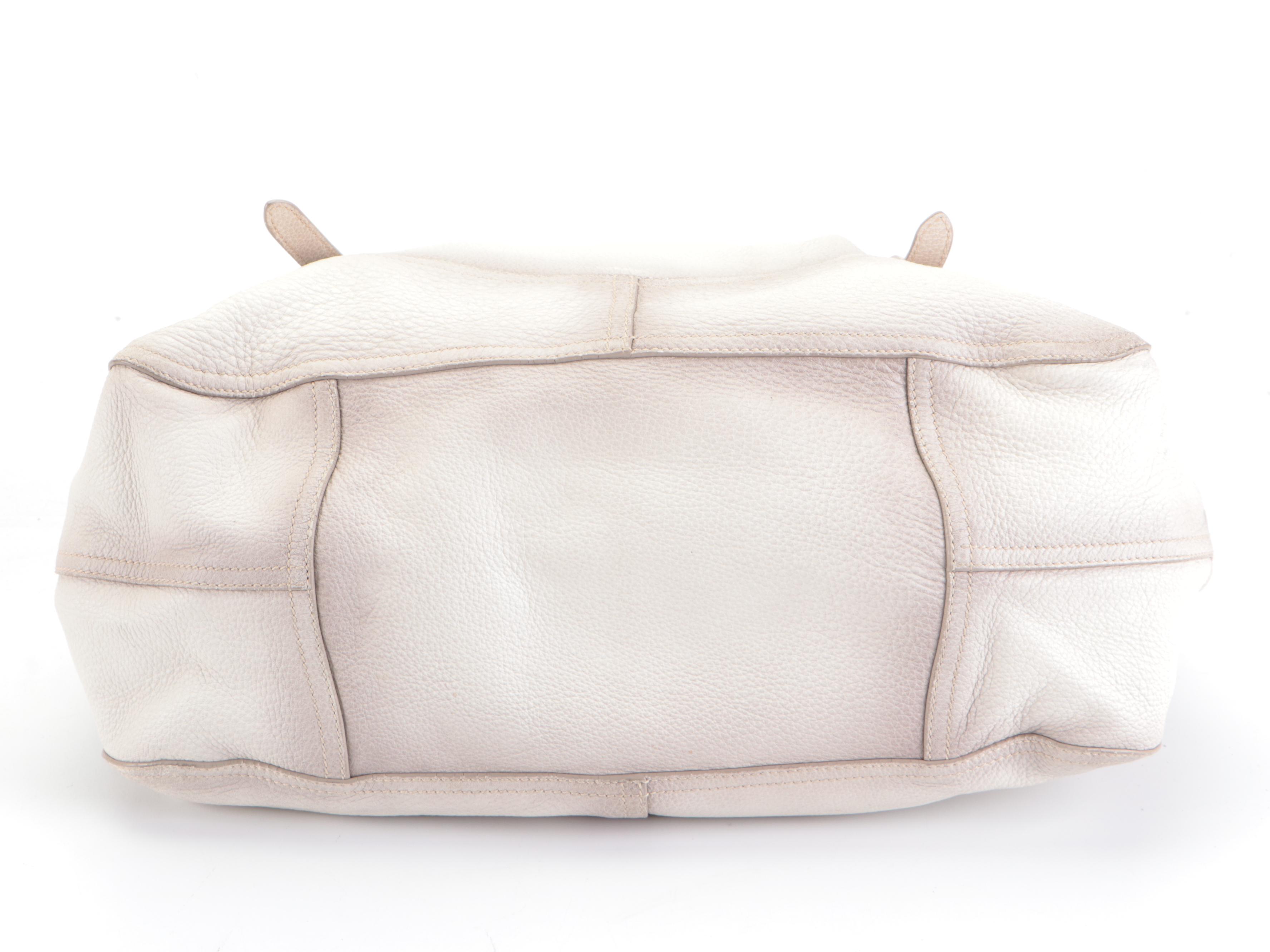 Prada Cervo Antik Drawstring Shoulder Bag in Off-White Ombré Deerskin Leather