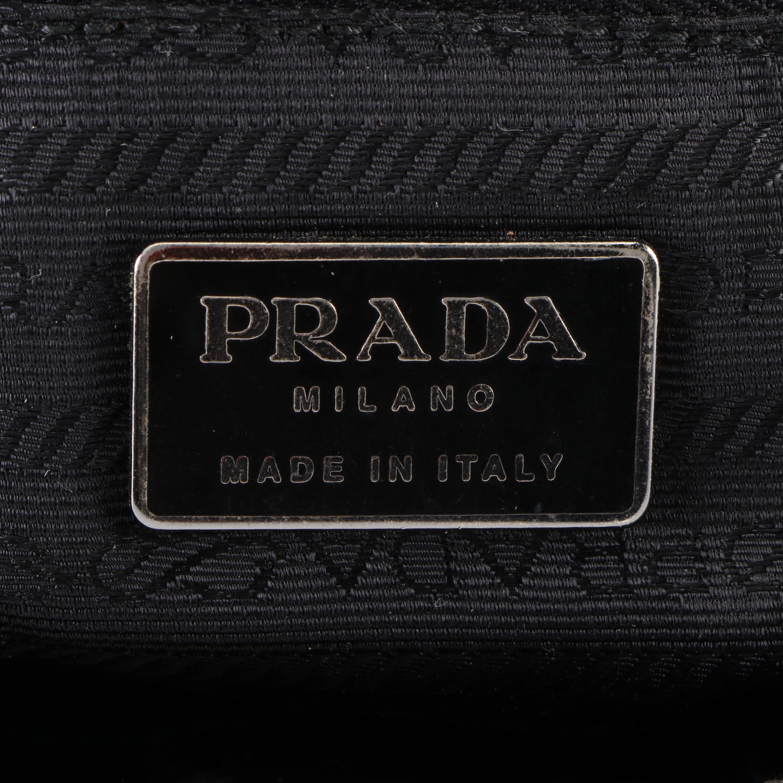 Prada Soft Briefcase in Black Leather and Tessuto Nylon