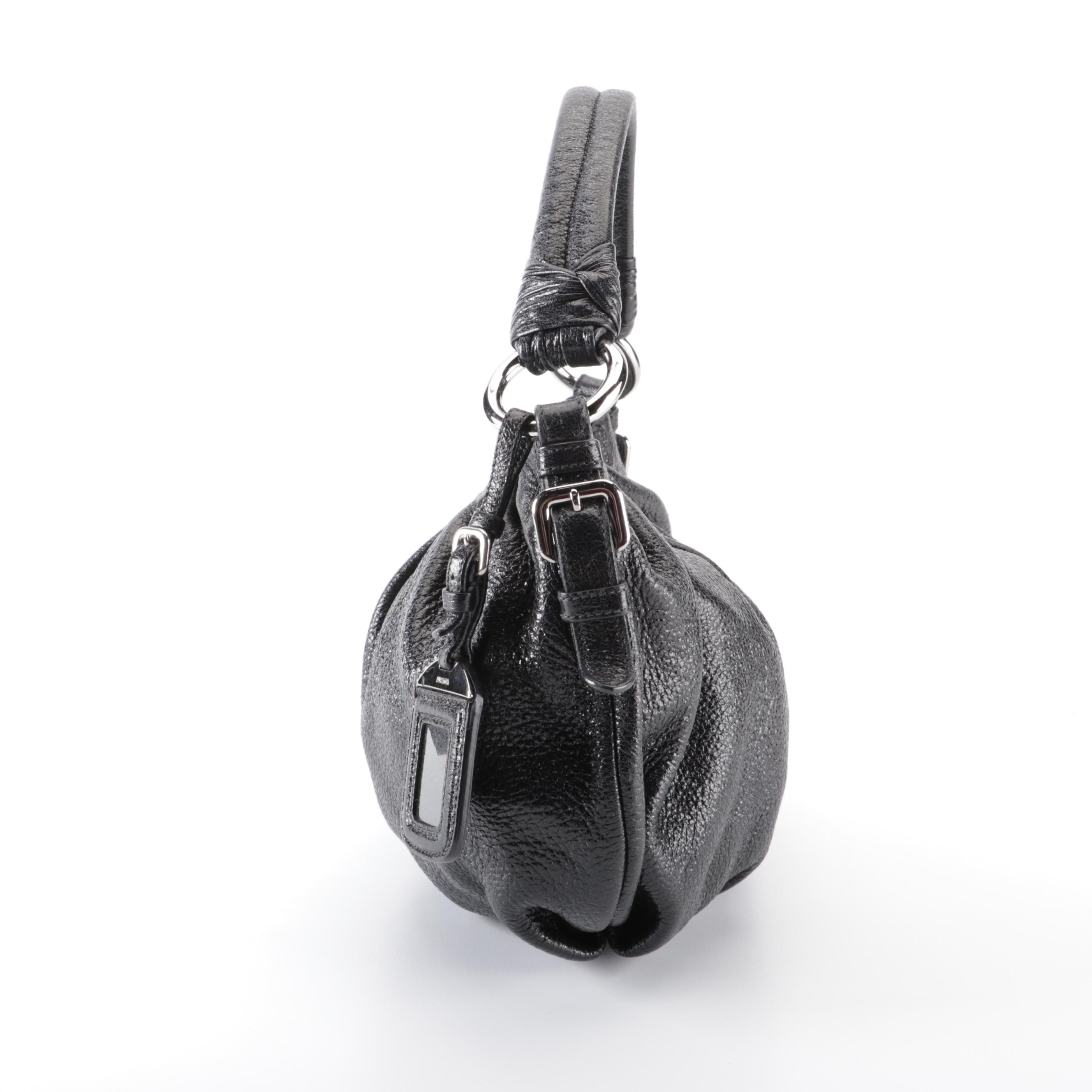 Prada Shoulder Bag in Black Cervo Lux Leather