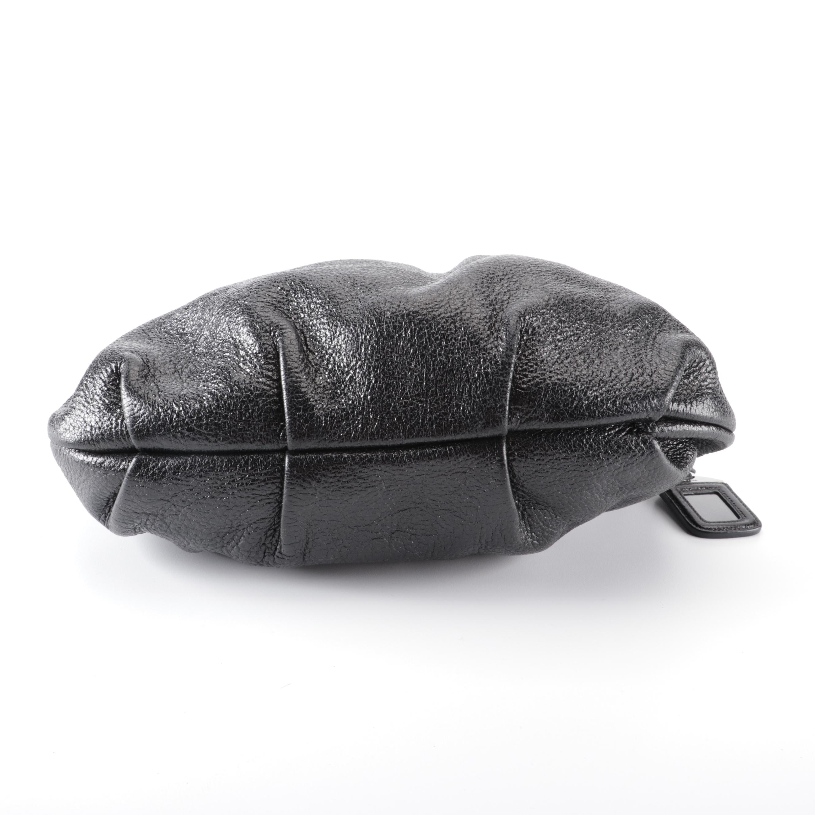 Prada Shoulder Bag in Black Cervo Lux Leather