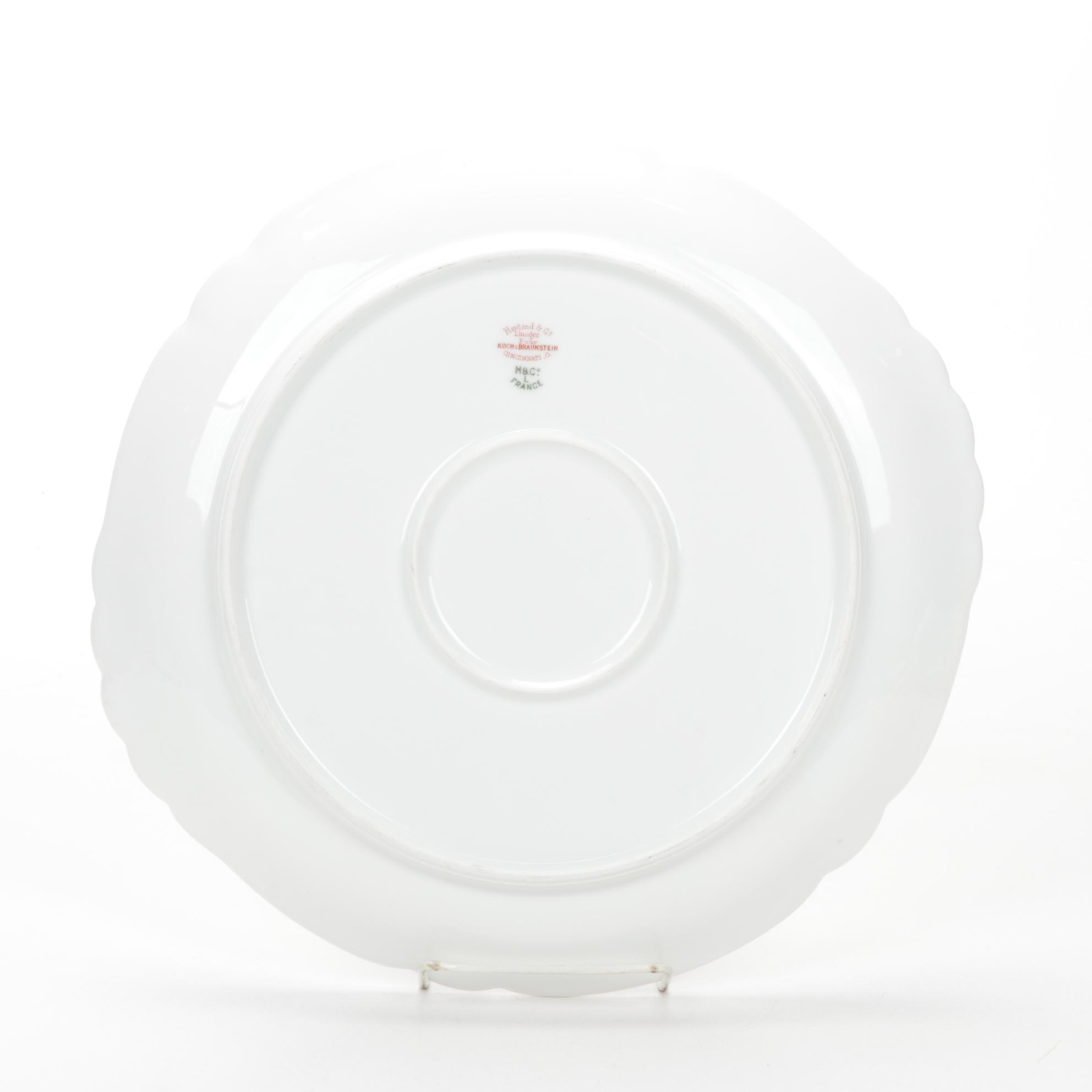 Haviland Limoges Porcelain "Margaux"  and Other Porcelain Dishes