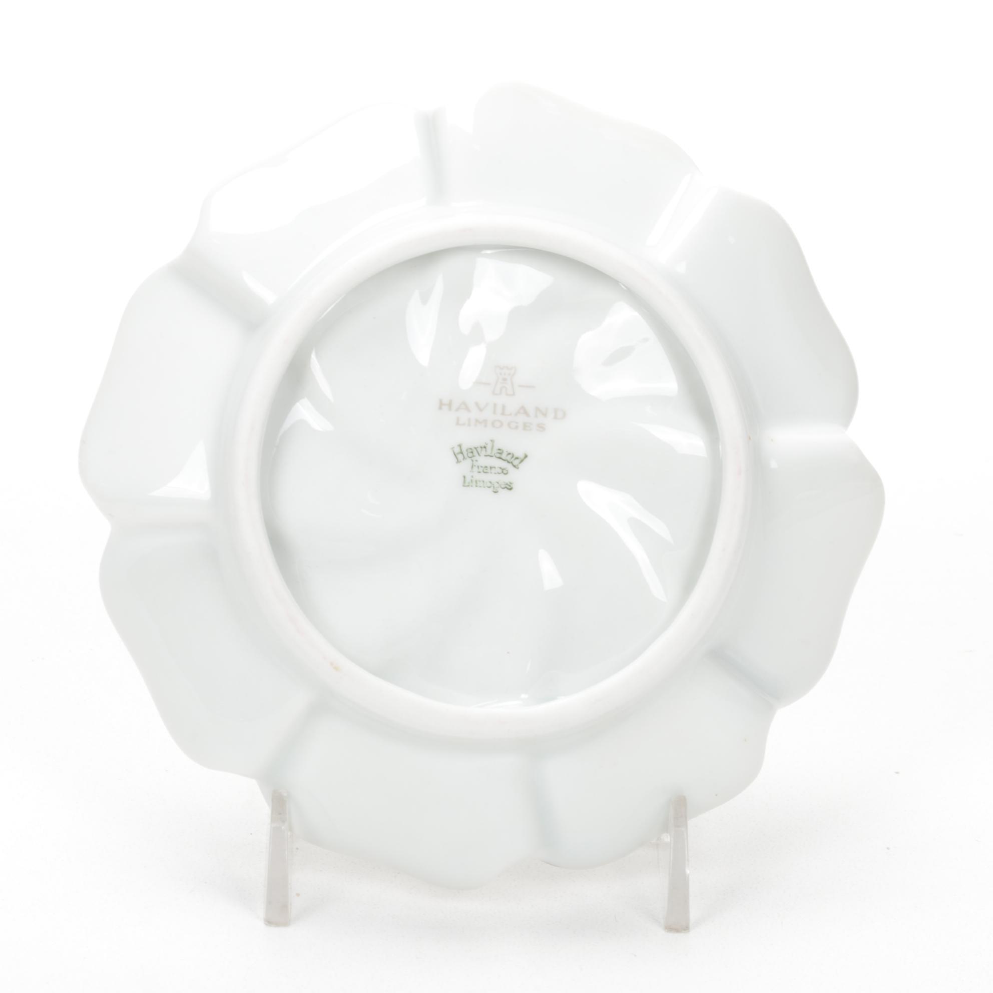 Haviland Limoges Porcelain "Margaux"  and Other Porcelain Dishes