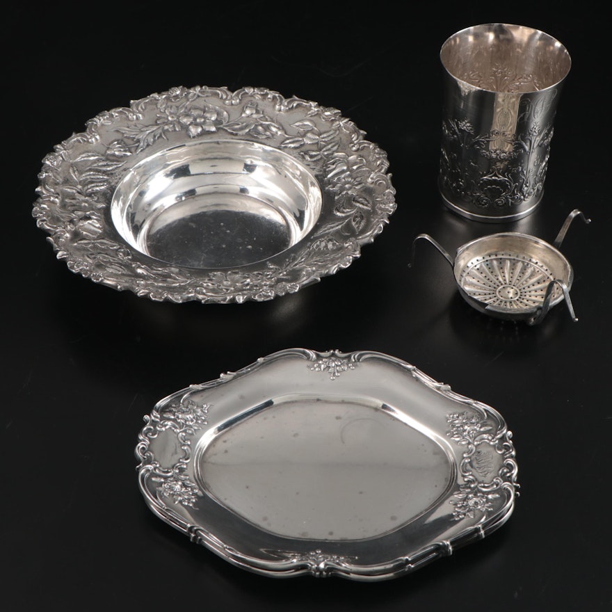 S. Kirk & Son, Gorham and Other American Sterling Silver Bowl, Trays and More
