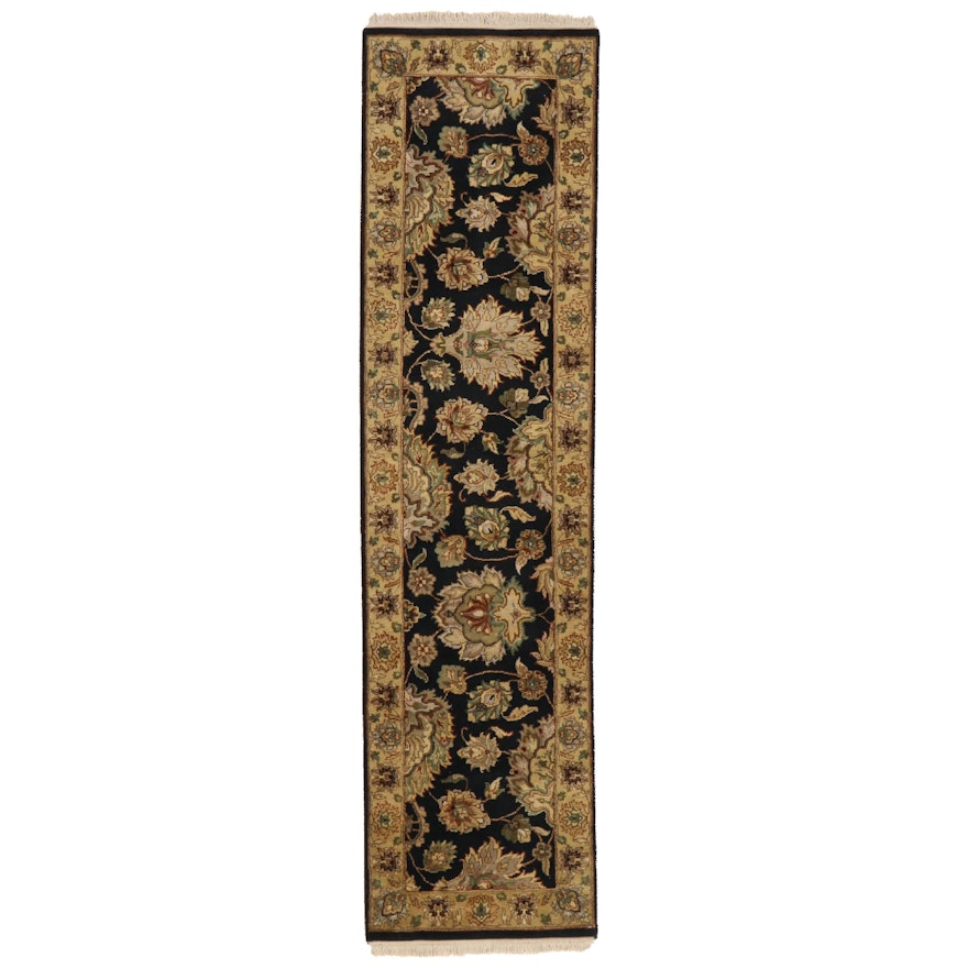 2'6 x 10' Hand-Knotted Indian Agra Carpet Runner