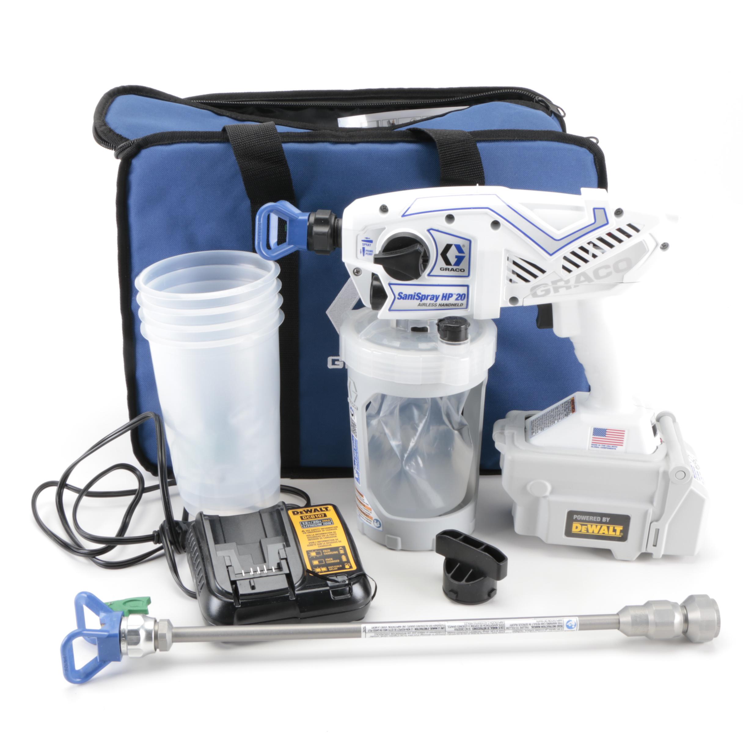 Graco Sani Spray HP20 Cordless Handheld Airless Disinfectant Sprayer