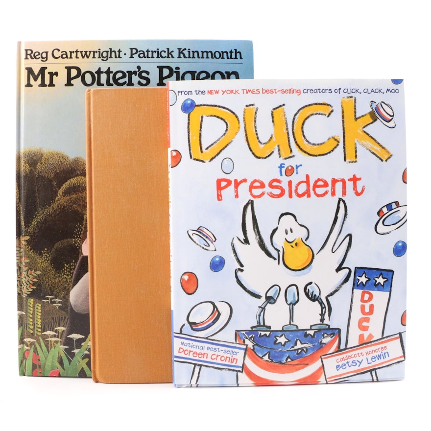 First Edition "Duck for President" by Doreen Cronin and More Children's Books
