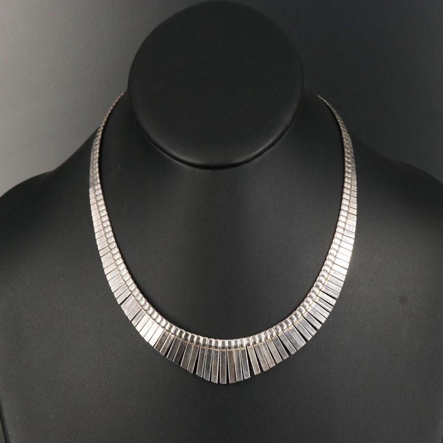 Sterling Fringe Necklace