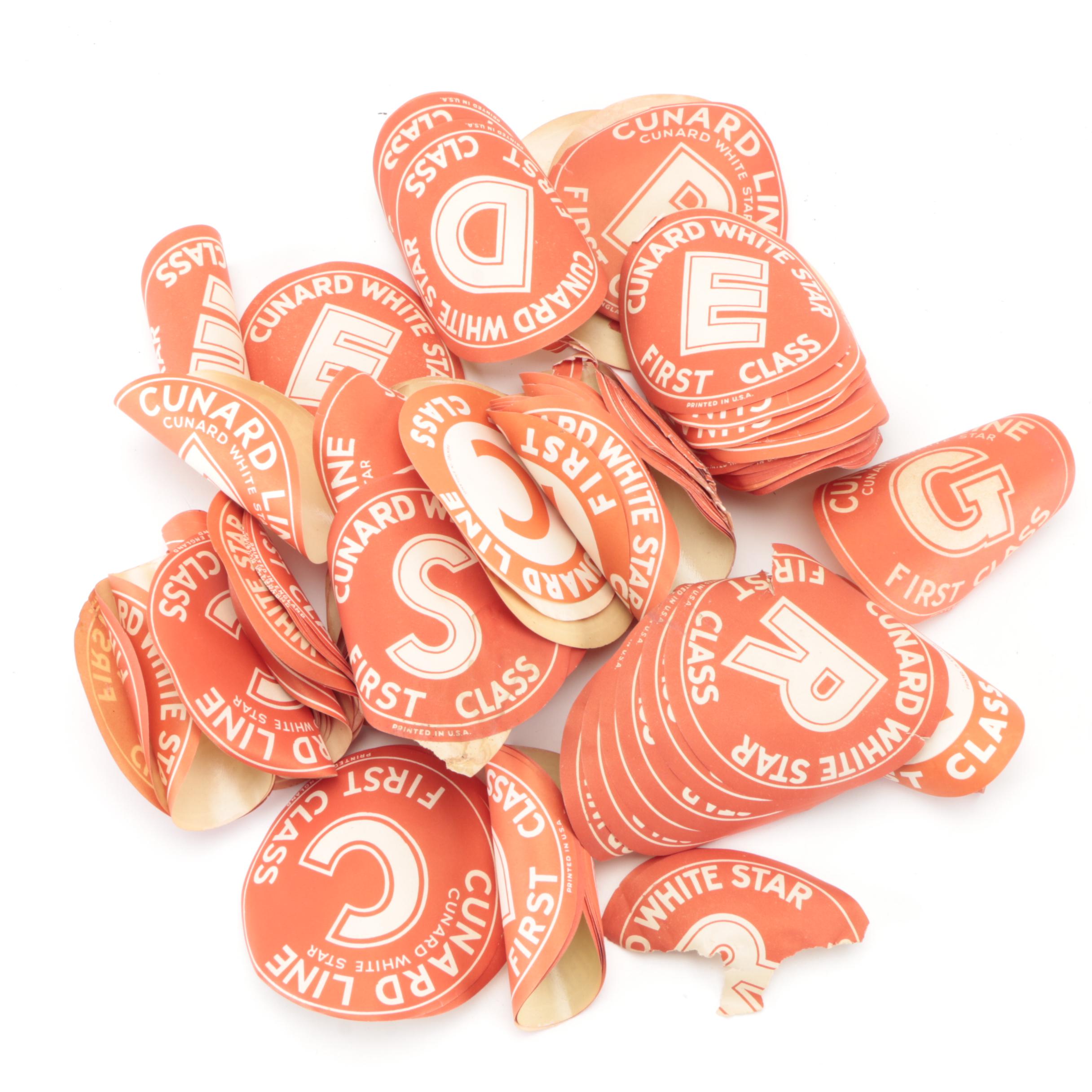 Salvaged Purser's Wooden Cabinet, Marked "R.M.S. Queen Mary," Mid-20th C.