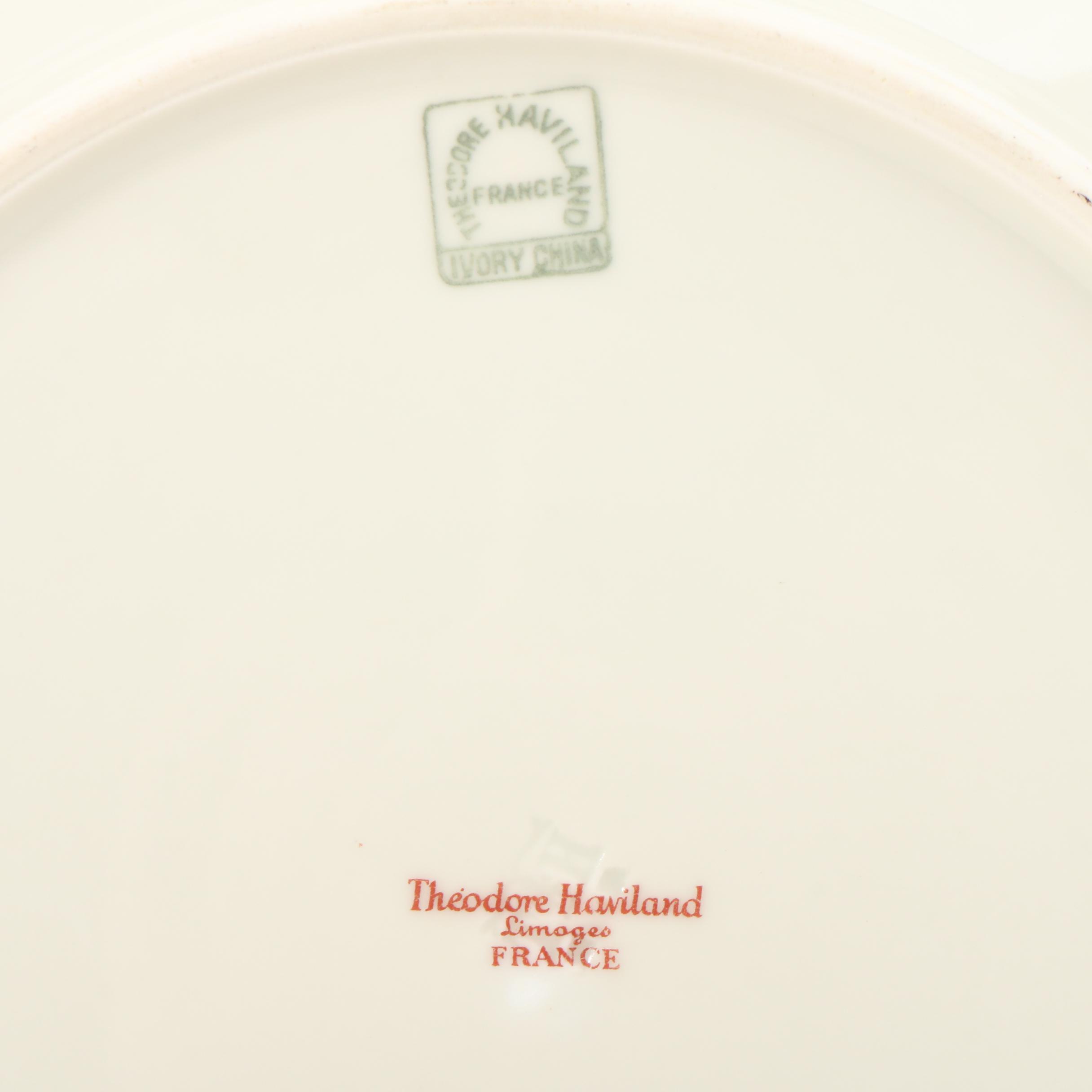 Haviland Limoges Bone China Dinnerware Set, Mid to Late 20th C.