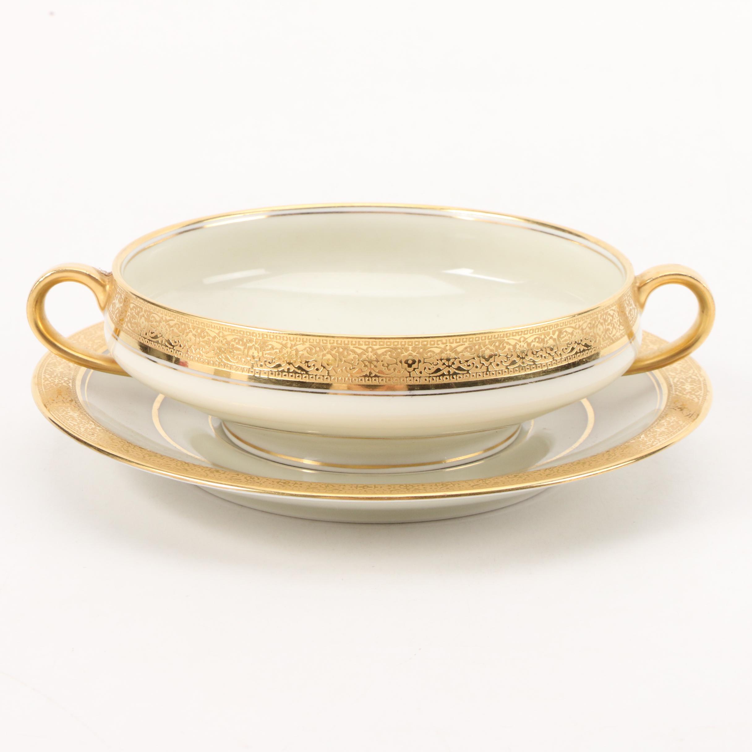 Haviland Limoges Bone China Dinnerware Set, Mid to Late 20th C.