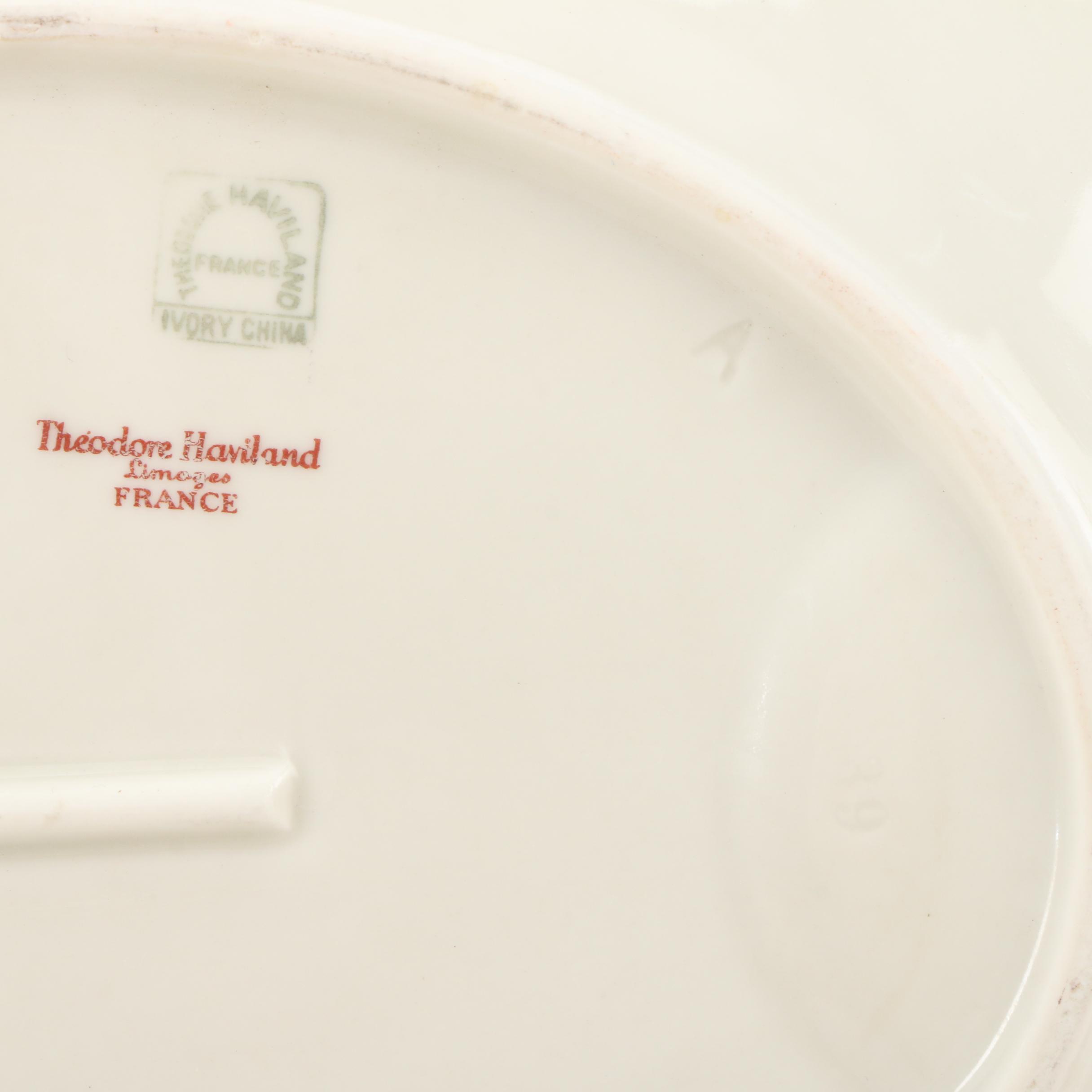 Haviland Limoges Bone China Dinnerware Set, Mid to Late 20th C.