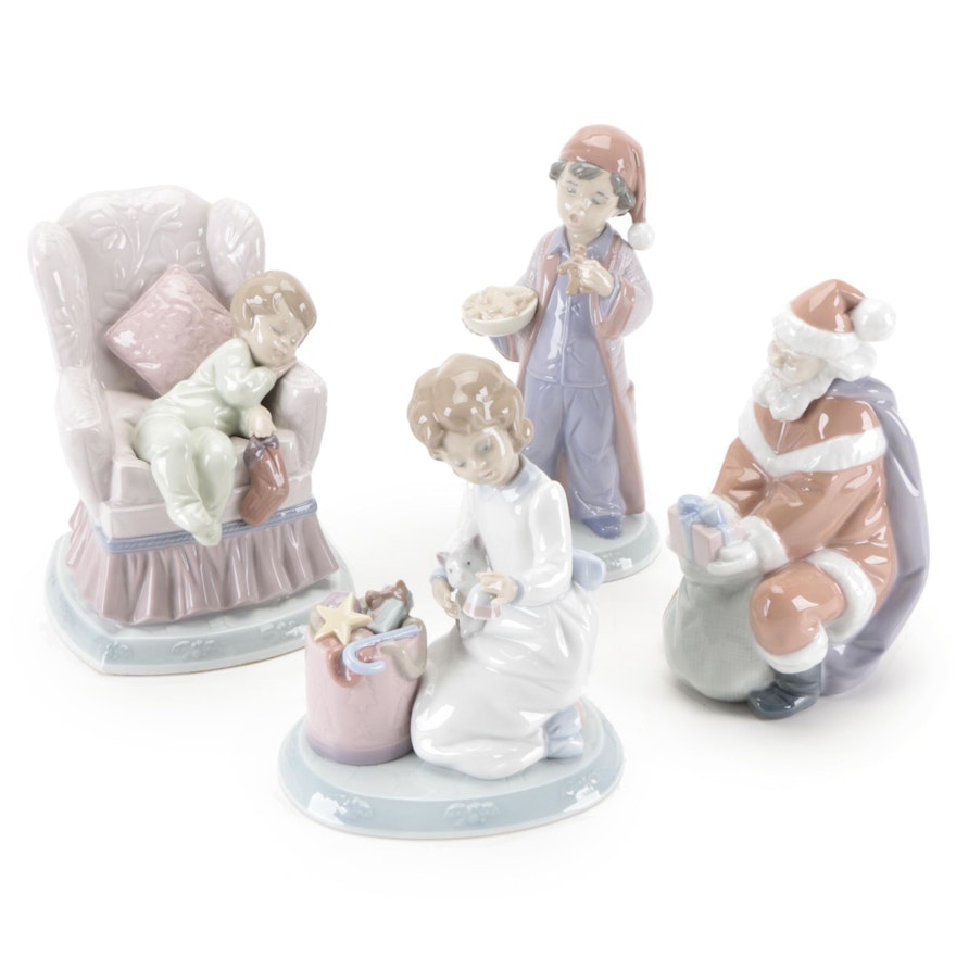 Lladró "Twas The Night Before Christmas" Collection Porcelain Figurines