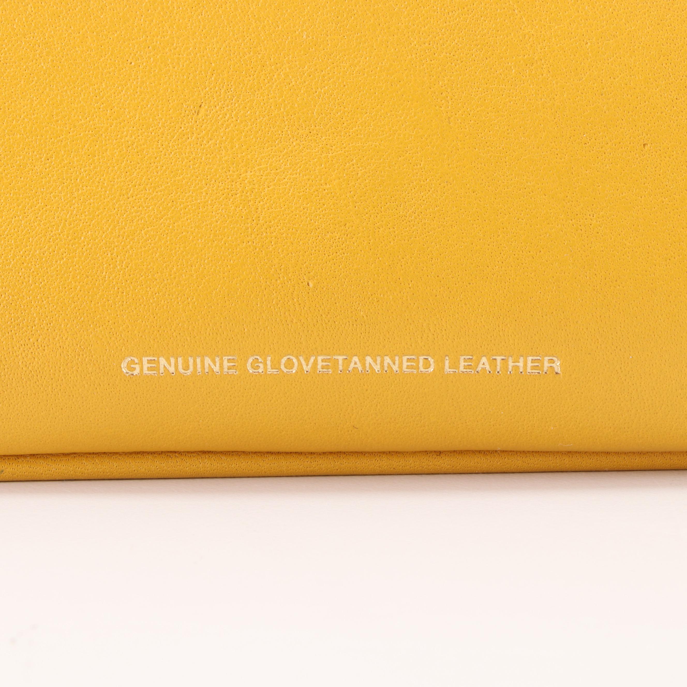 Coach X Disney Mickey Mouse Two-Way Kiss lock Bag in Yellow Leather with Box