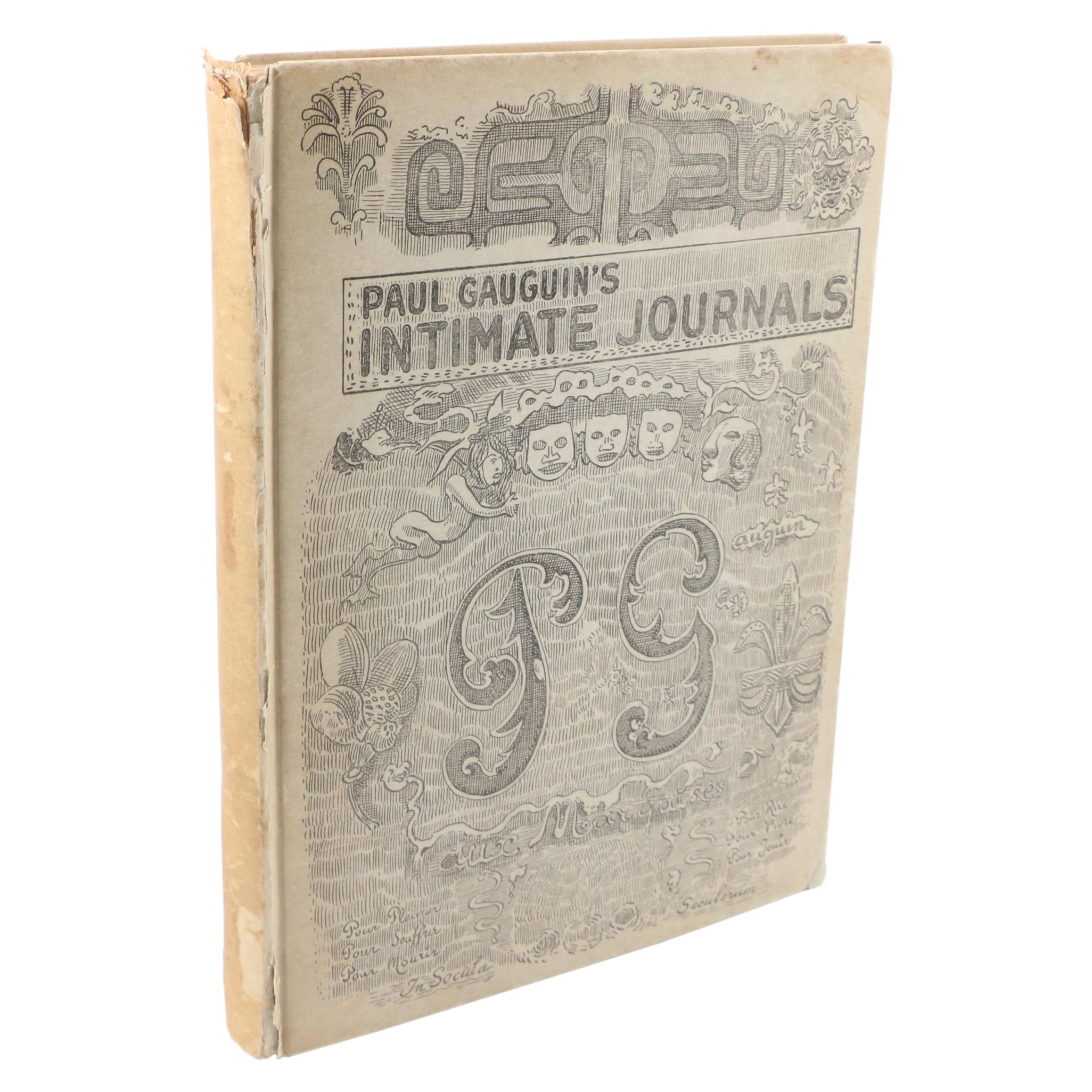 Limited First American Edition "Intimate Journals" by Paul Gauguin, 1921