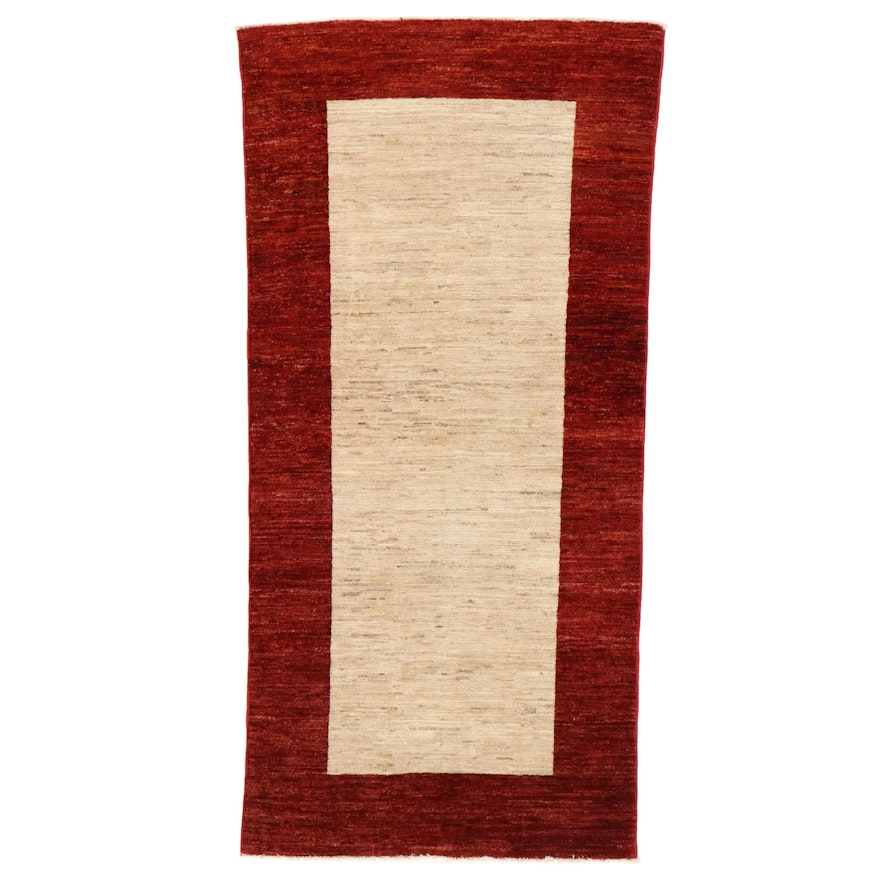 3'4 x 6'7 Hand-Knotted Pakistani Gabbeh Area Rug