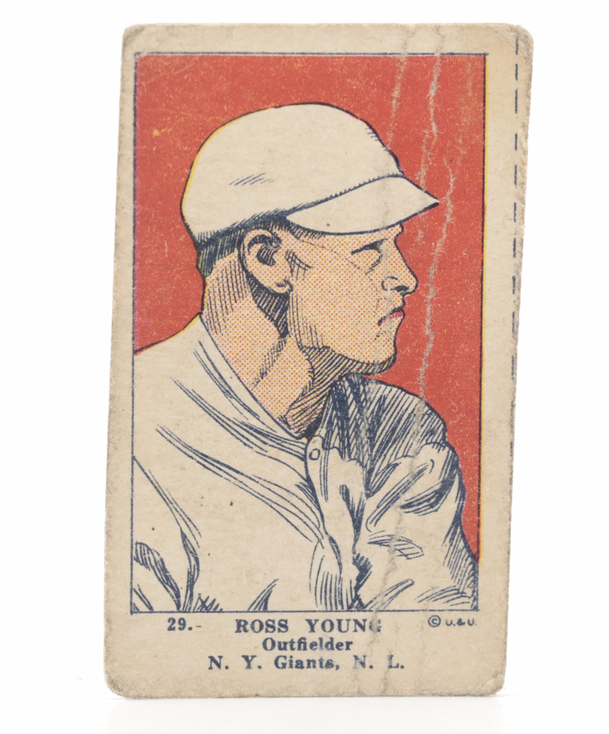 1920s Wally Pipp and Ross Young Baseball Strip Cards