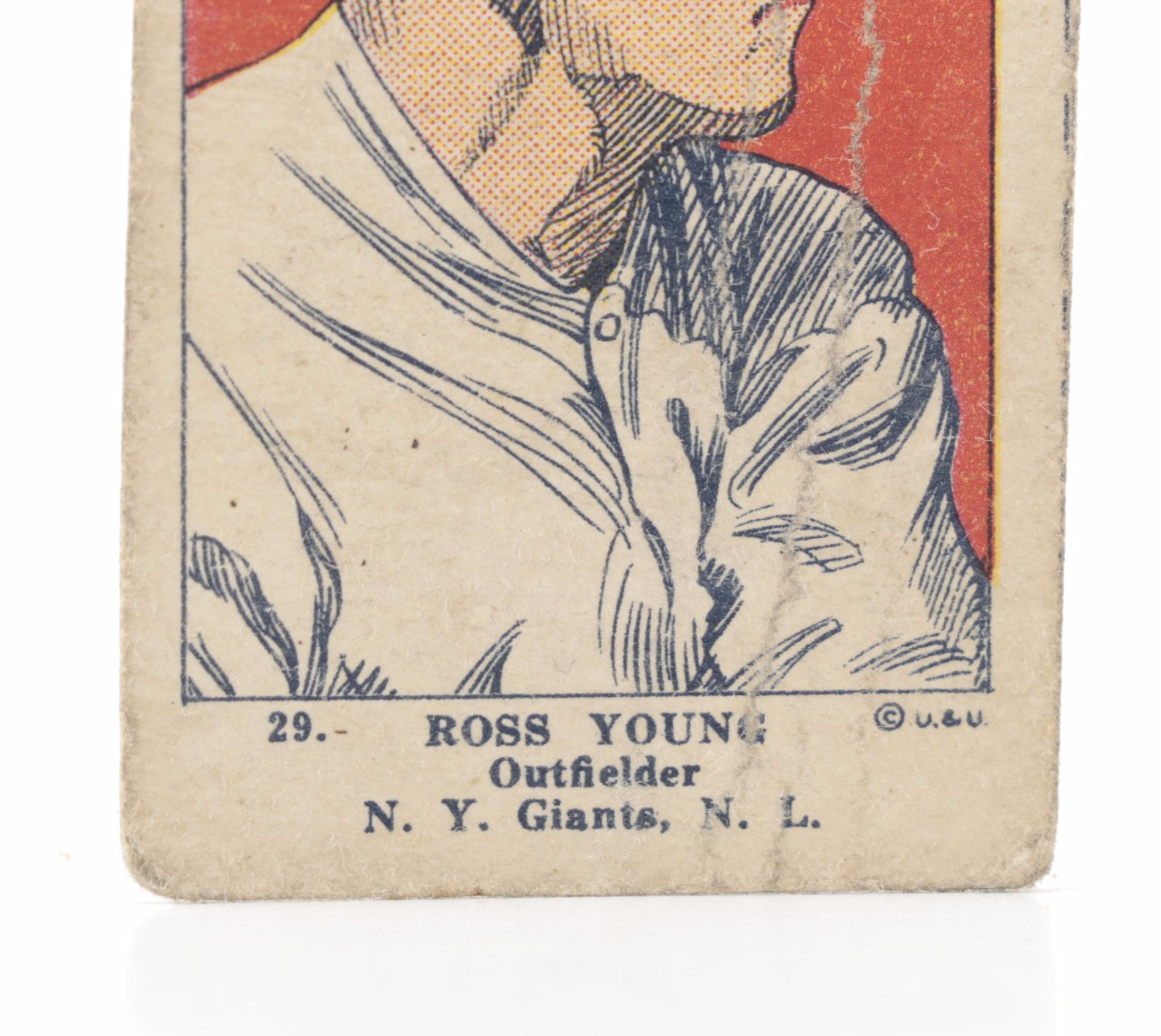 1920s Wally Pipp and Ross Young Baseball Strip Cards