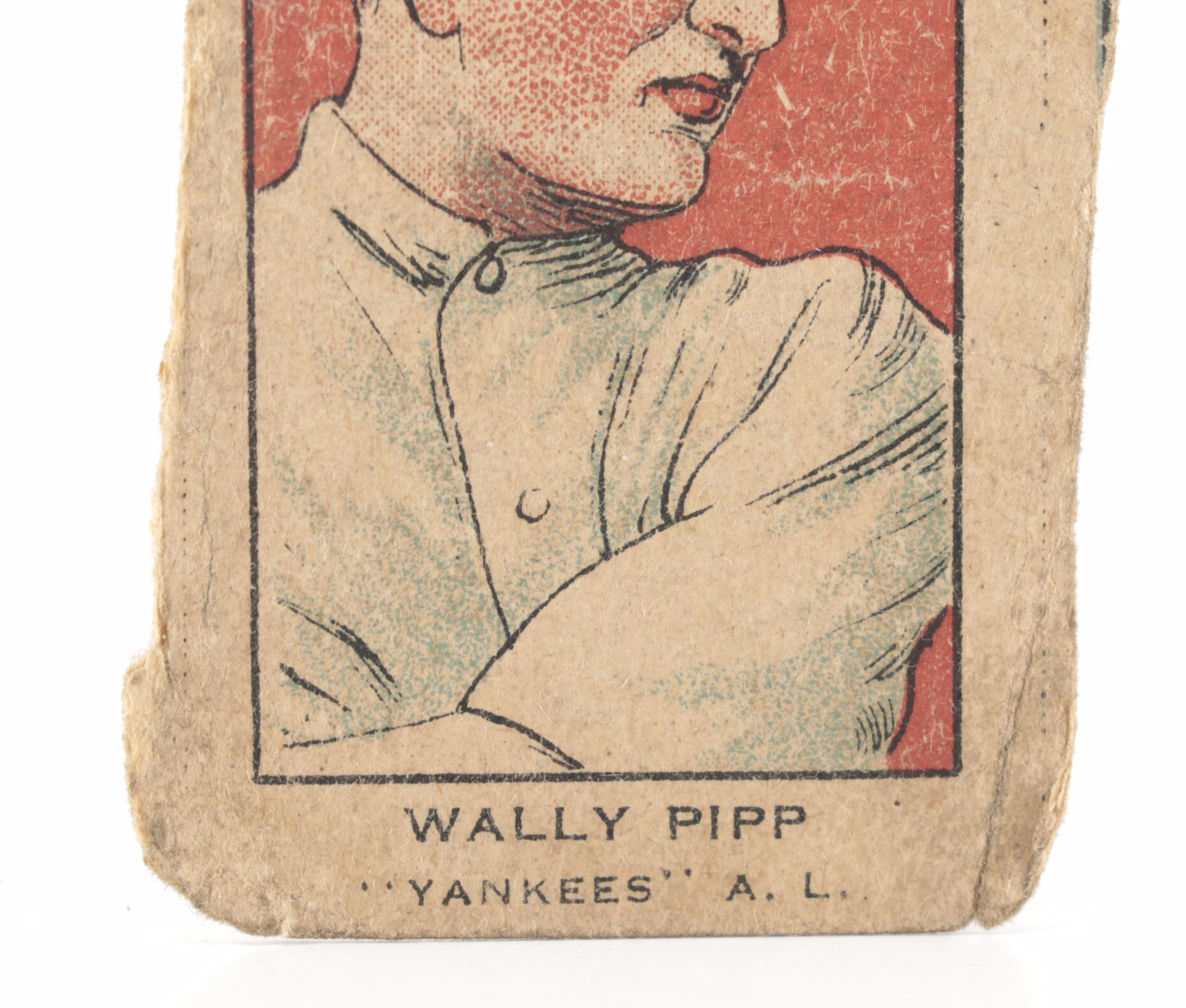 1920s Wally Pipp and Ross Young Baseball Strip Cards