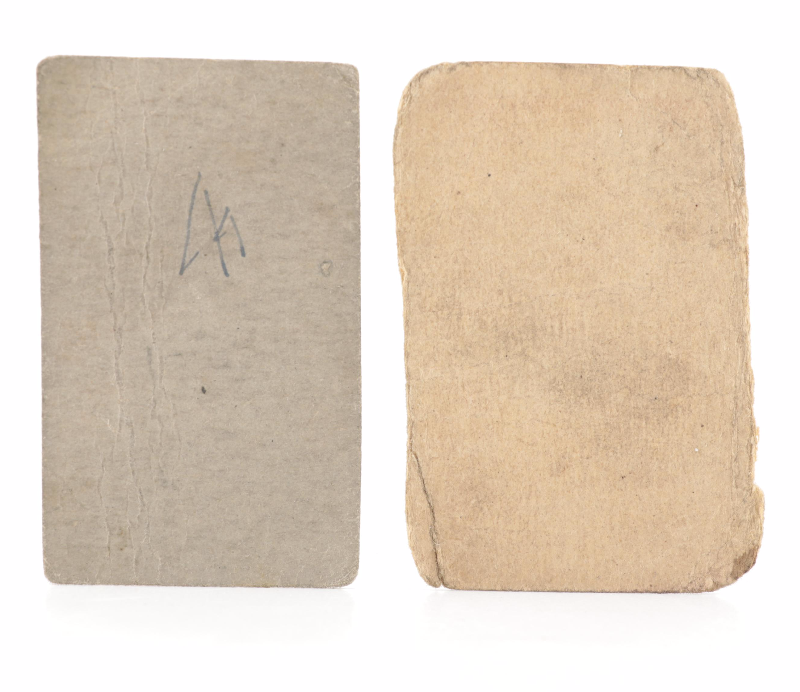 1920s Wally Pipp and Ross Young Baseball Strip Cards