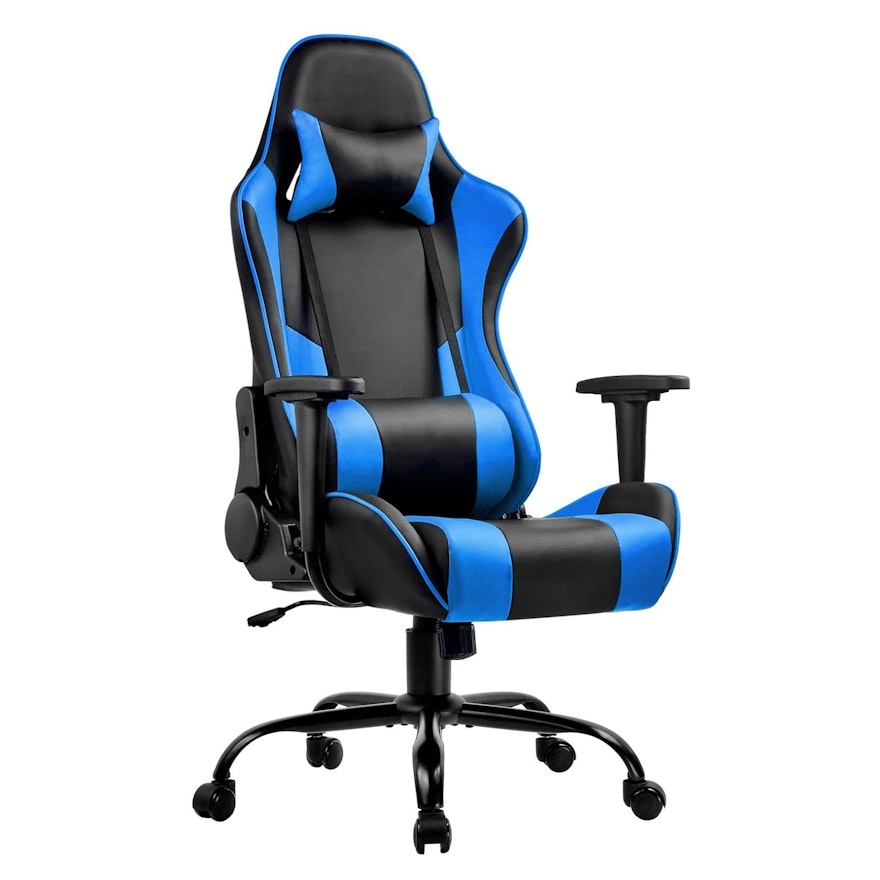 Ecotouge Faux Leather Upholstered Swivel Gaming Chair