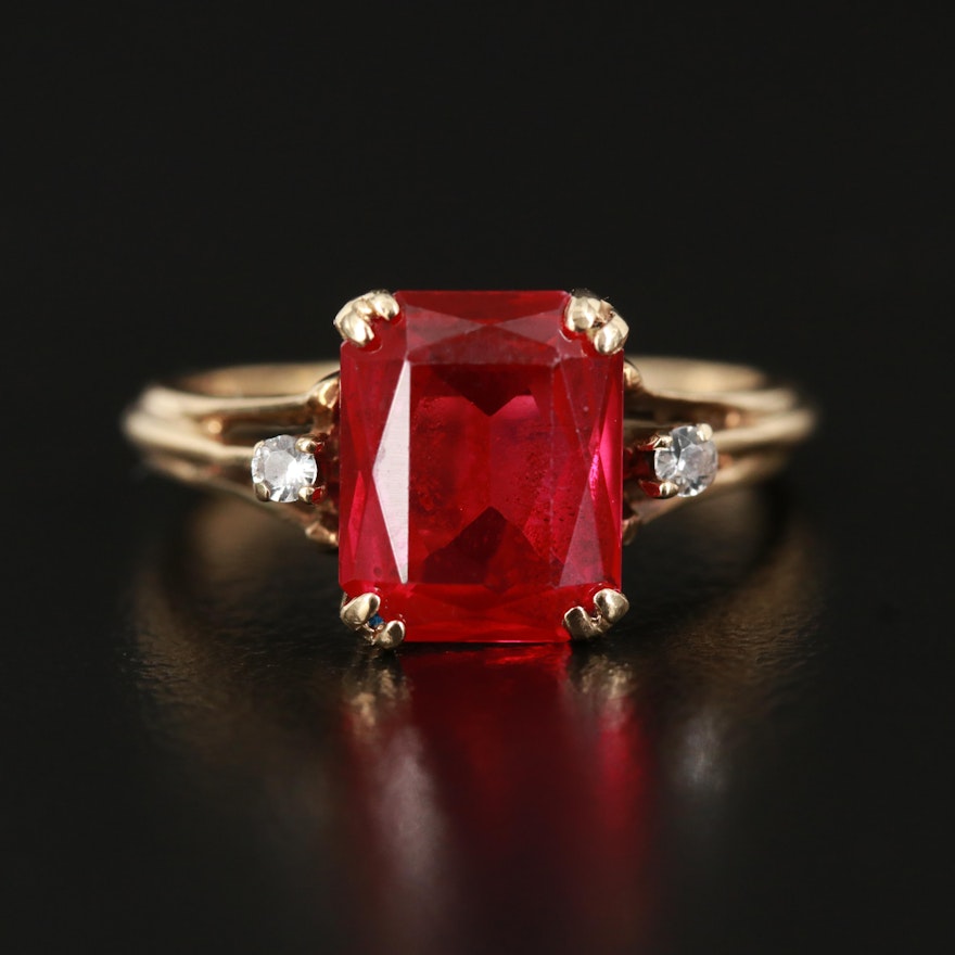 10K Ruby and Spinel Ring